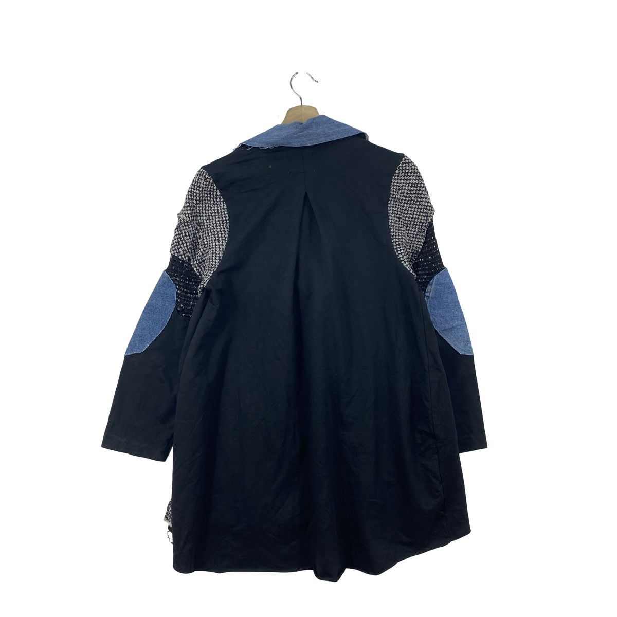 Vintage Vintage PLANET FLORENCE Patchwork Denim Collar Jacket Coat Size S / US 4 / IT 40 - 7 Thumbnail
