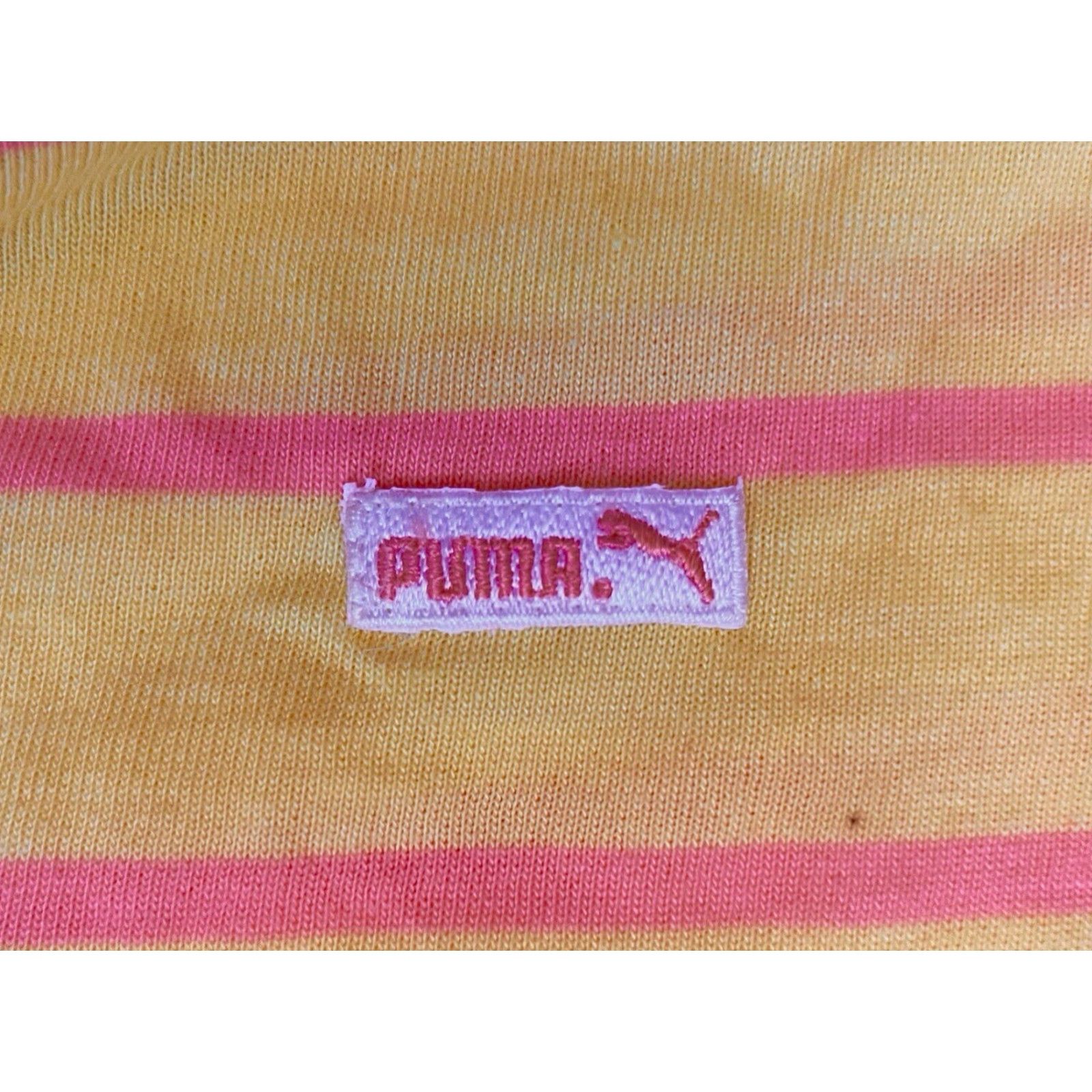 Puma VINTAGE puma Long Sleeve T-Shirt Womens M Deadstock NWT 80s Yellow Striped Size M / US 6-8 / IT 42-44 - 4 Thumbnail