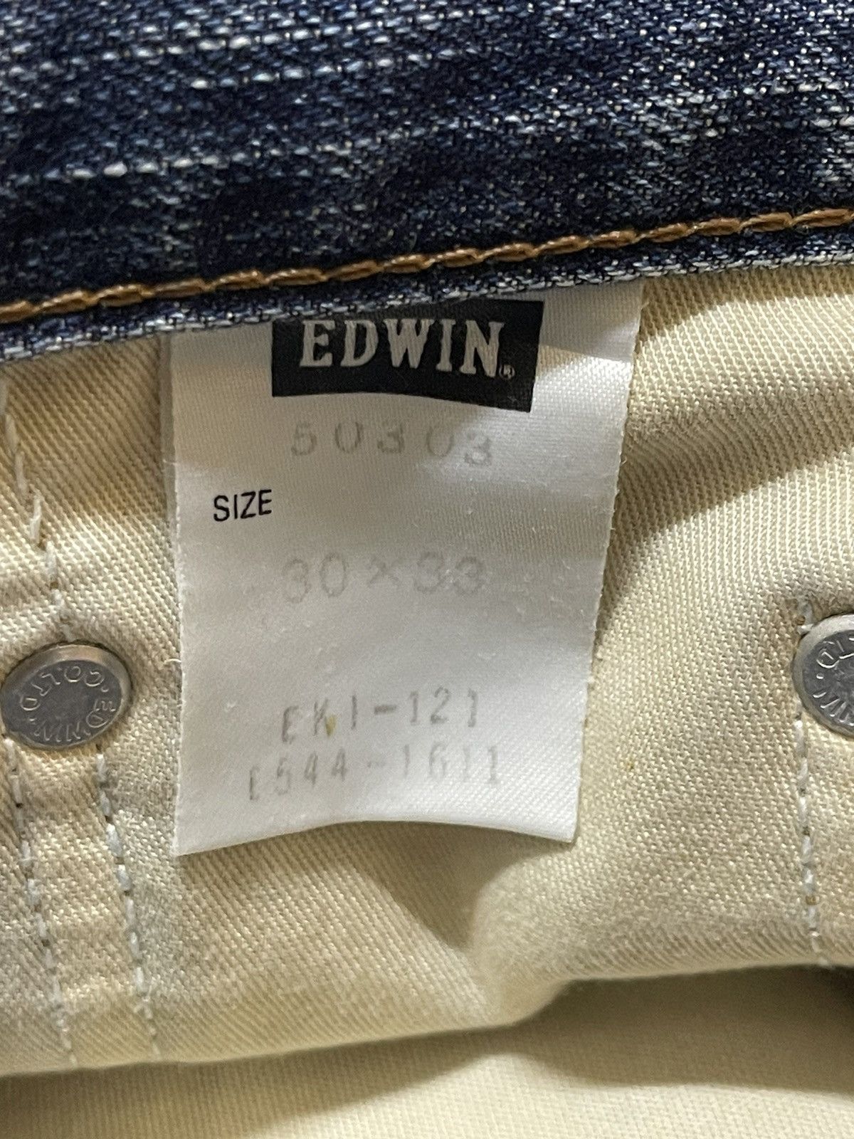 Edwin Vintage Edwin 503 Faded Wash Distressed Style Loose Jeans Size US 31 - 10 Thumbnail