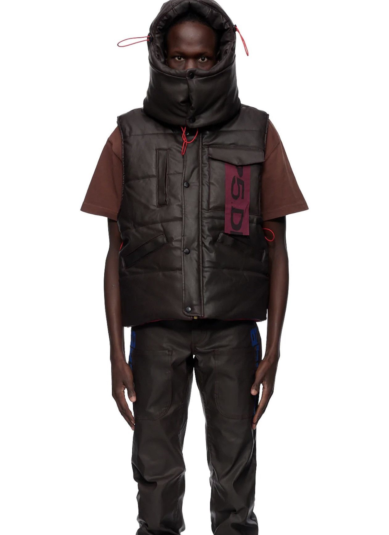 Sp5der Spider Worldwide Puffer Vest (SP5DER) Size US L / EU 52-54 / 3 - 1 Thumbnail