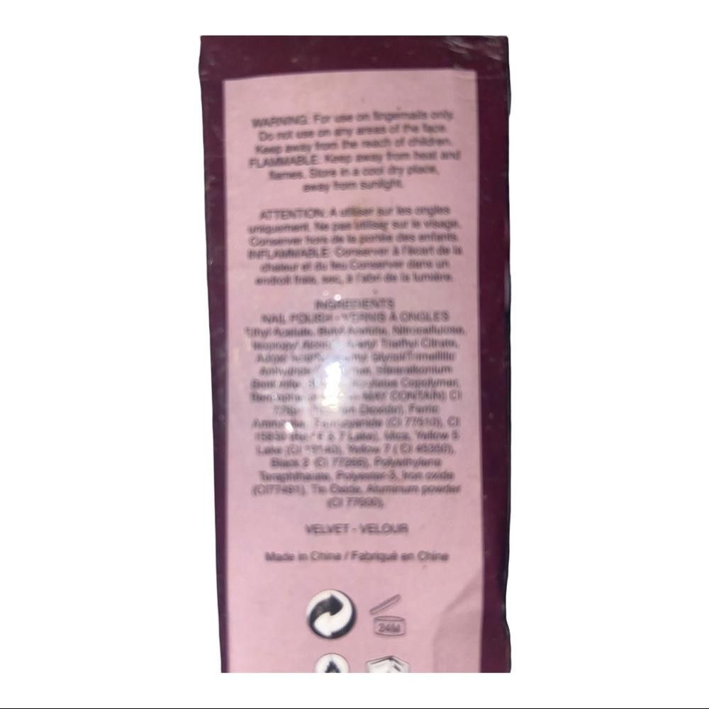 Designer Nail Rock l NIB Nail Velvet Manicure Set In Burgundy Size ONE SIZE - 5 Thumbnail