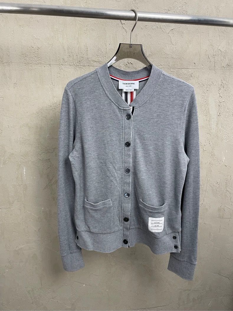 Thom Browne Thom browne Gray back striped cardigan jacket 2504-Nextarro Size M / US 6-8 / IT 42-44 - 1 Thumbnail