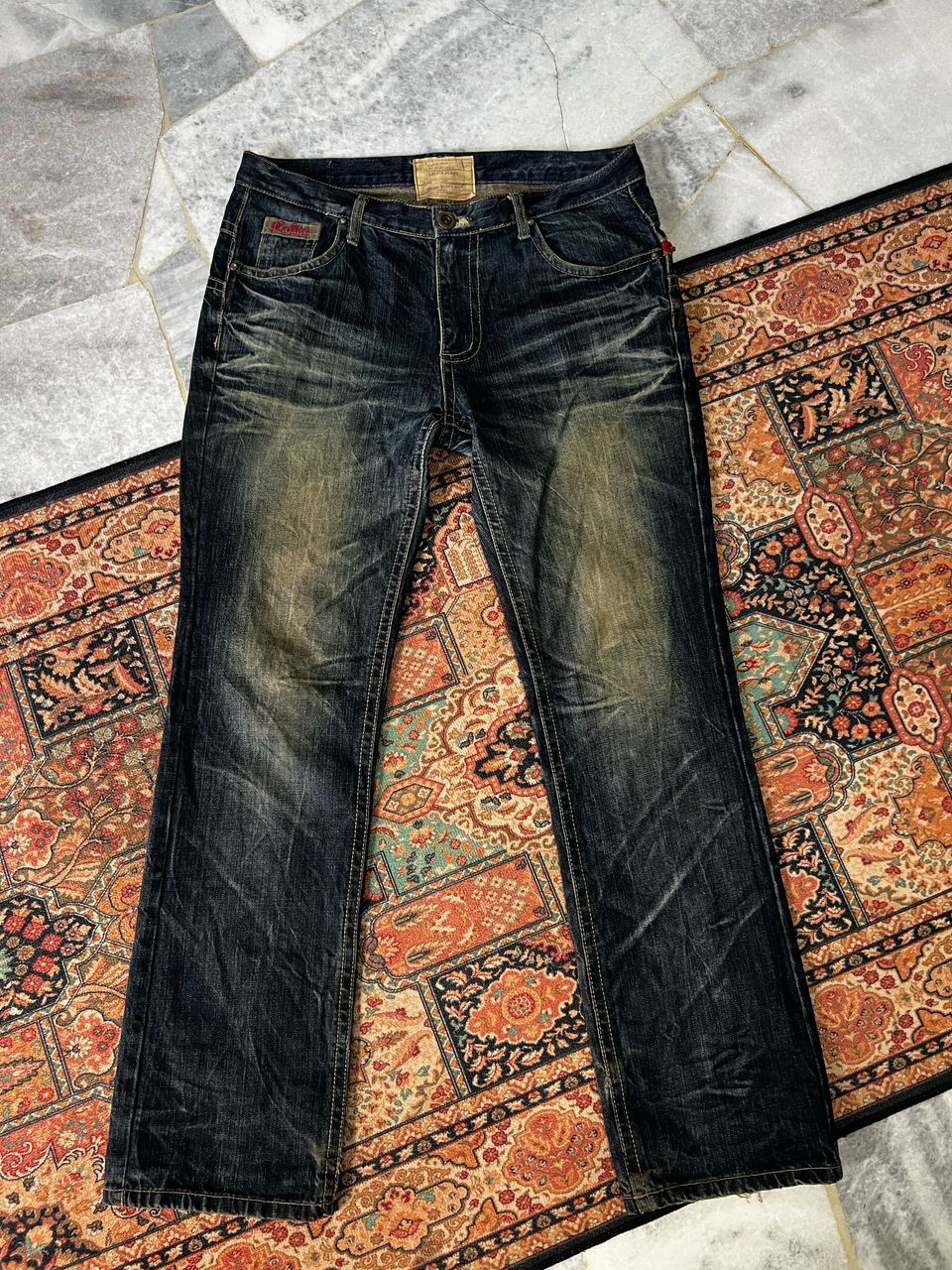 Japanese Brand Yoshitomo Nara Lolita Distressed Jeans Size US 35 - 1 Thumbnail