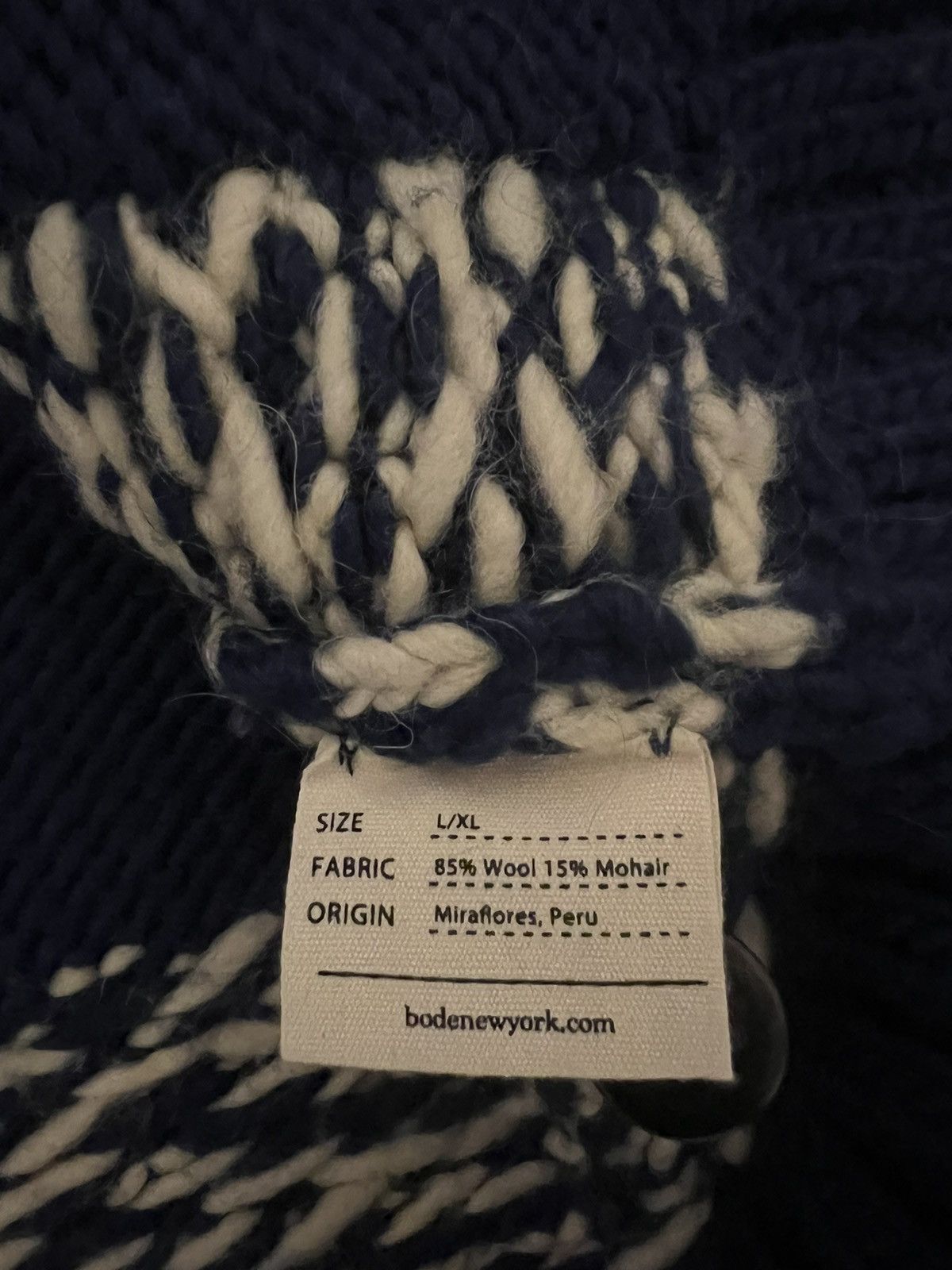 Bode BODE river fish wool and mohair shawl cardigan. $1,200.00. Size US L / EU 52-54 / 3 - 7 Thumbnail