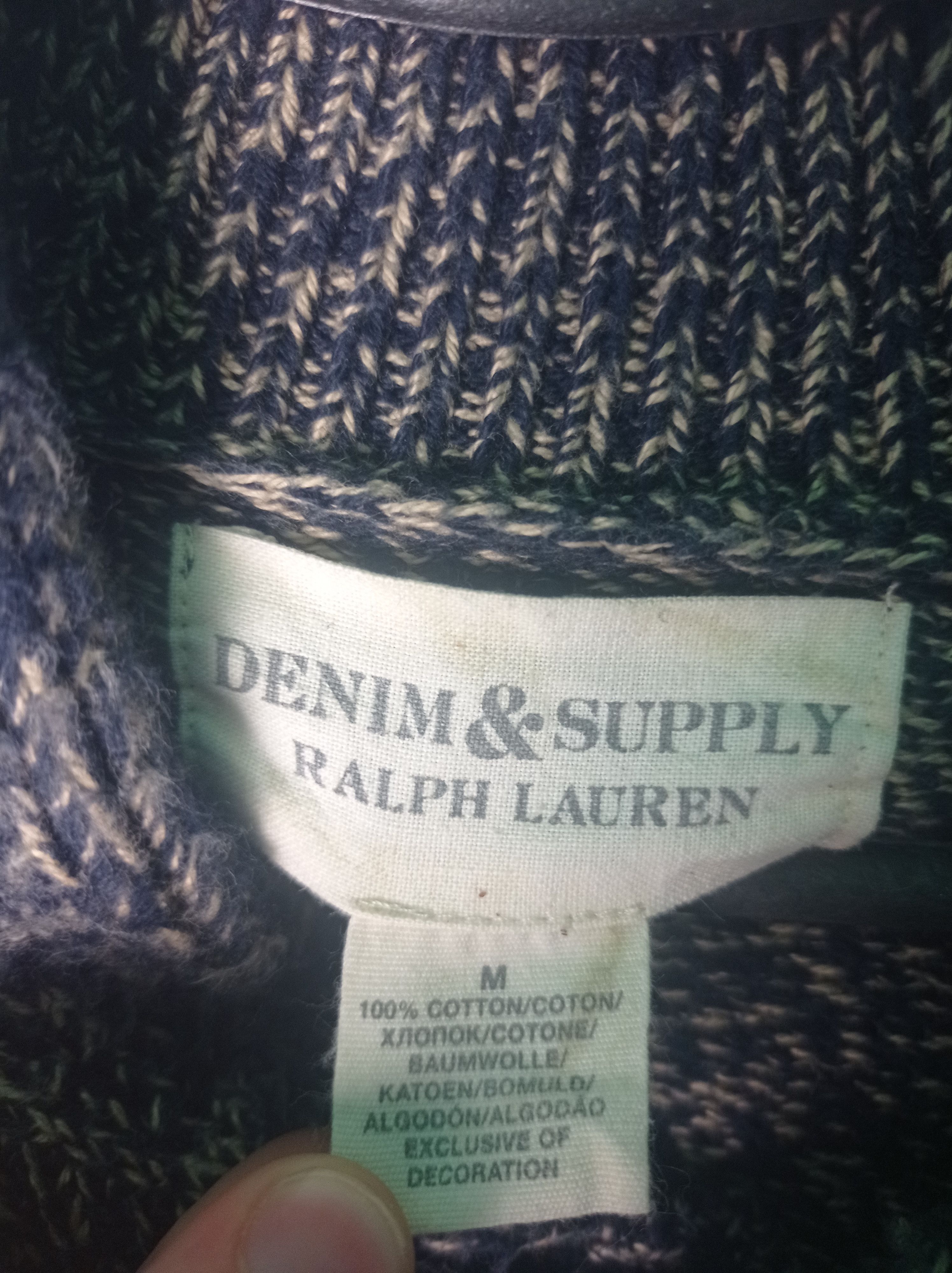 Denim & Supply Ralph Lauren × Polo Ralph Lauren × Vintage Vintage streetwear AvantGarde Ralph Lauren sweater Size US M / EU 48-50 / 2 - 3 Thumbnail