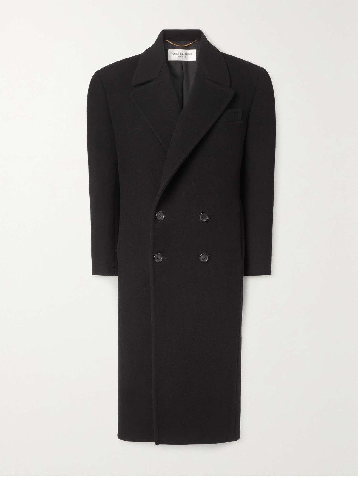 Saint Laurent Paris $10K VALUE Double Breasted Cashmere Felt Coat Size XS / US 0-2 / IT 36-38 - 1 Thumbnail