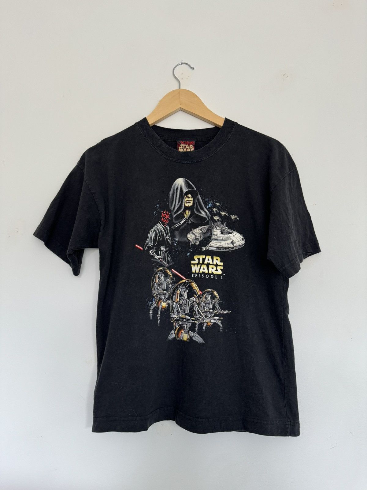 Vintage 90s star wars episode 1 jedi vs sith t shirt