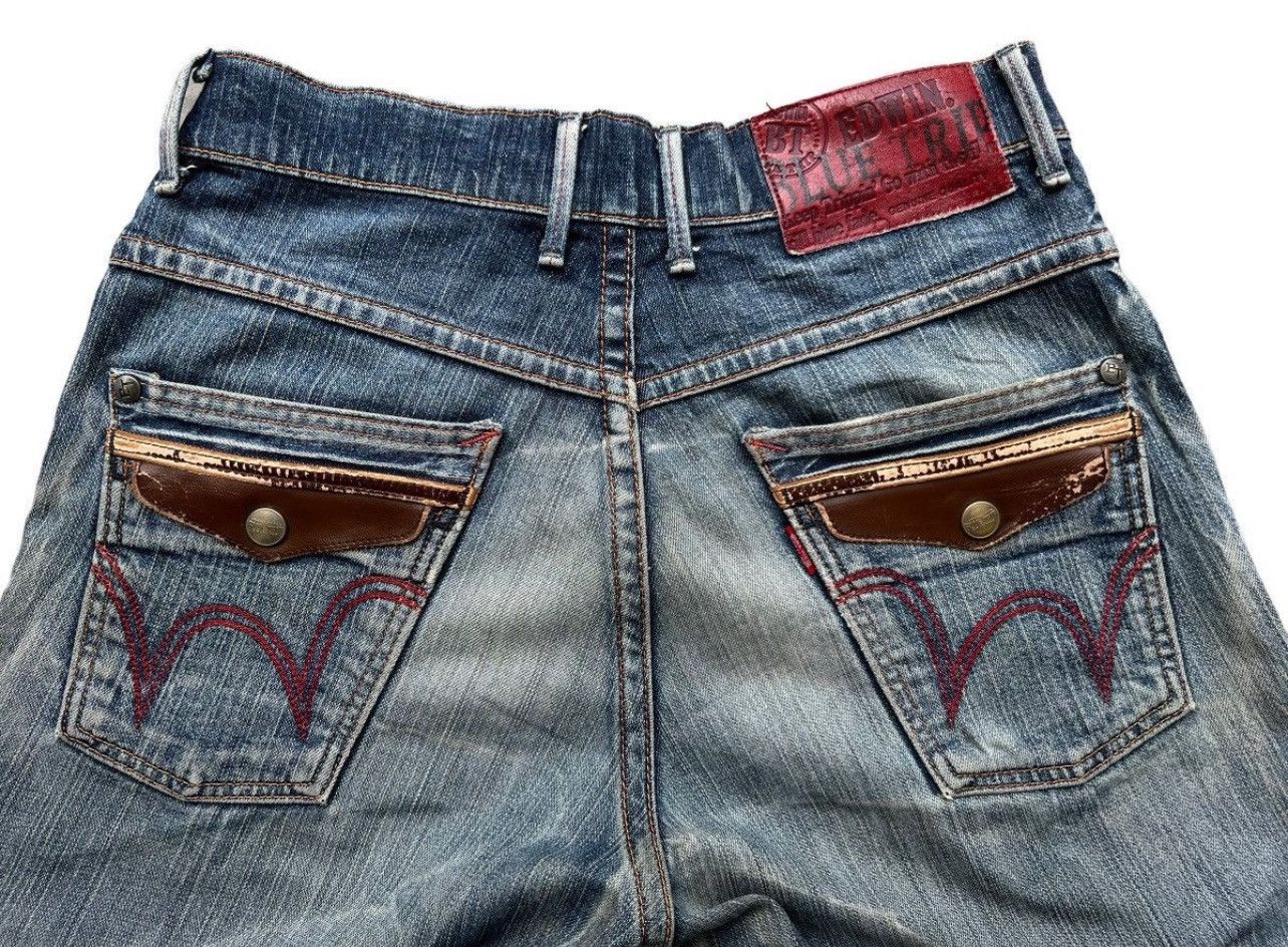 Edwin Vintage Edwin Blue Trip Distressed Jeans 32x34 Size US 32 / EU 48 - 8 Thumbnail