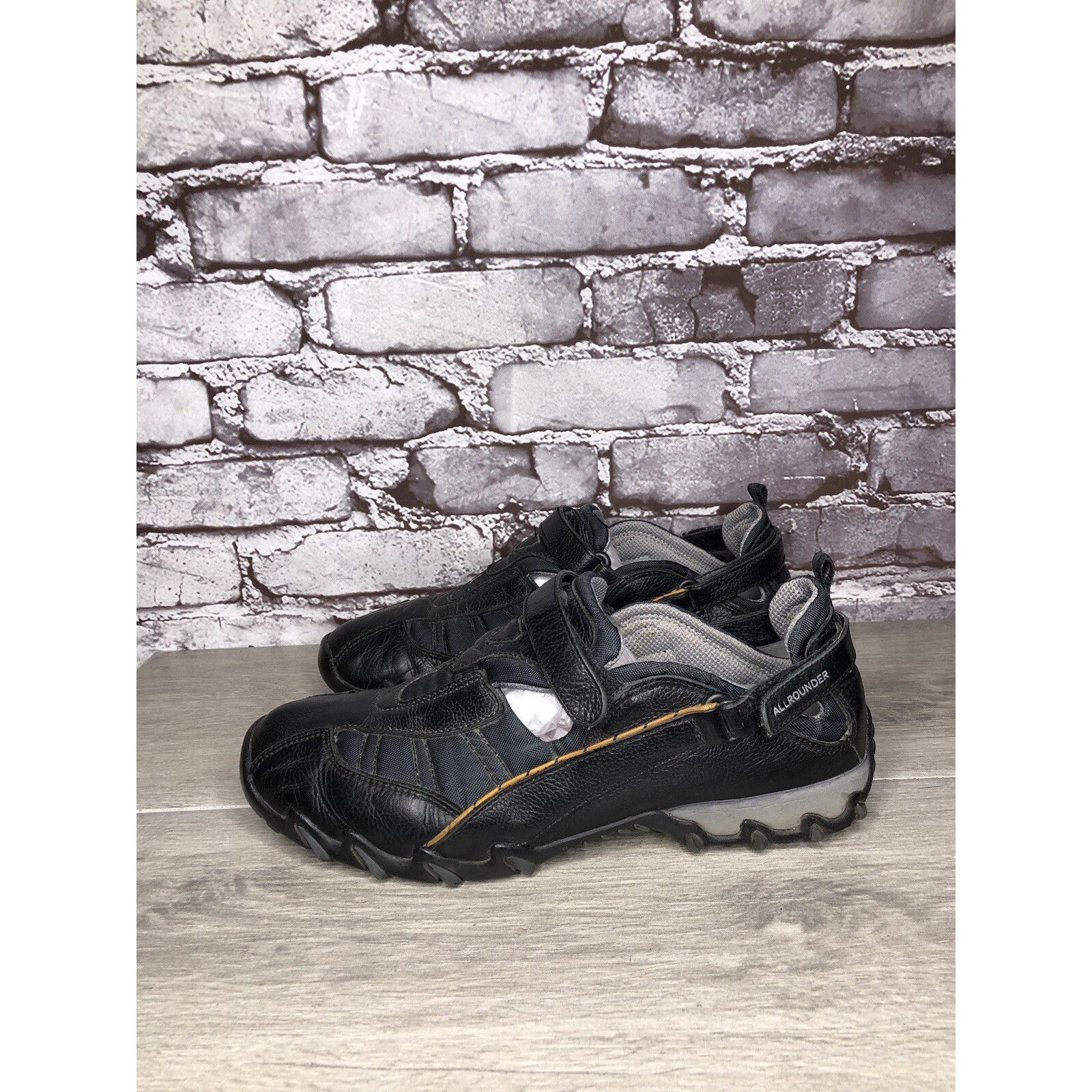 Mephisto Allrounder Mephisto Black Leather Mesh Comfort Sneakers Shoe Size US 8 / EU 41 - 8 Thumbnail