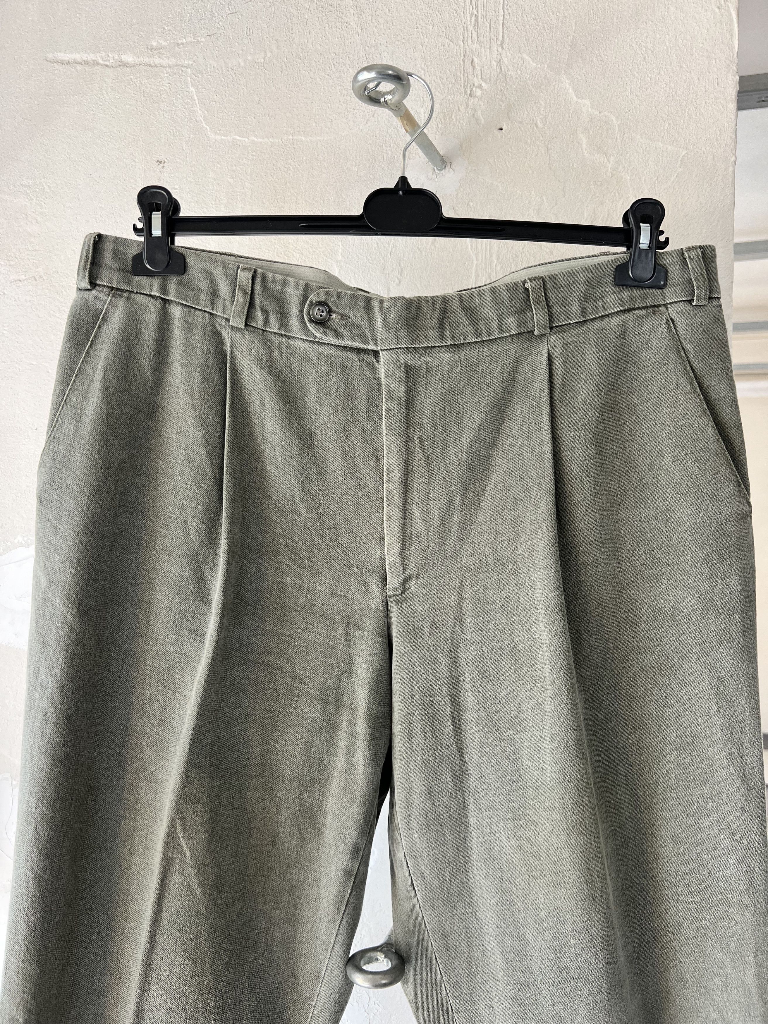 Other 1980s Baggie Vintage Canvas Cozy Pants ww2 Size US 34 / EU 50 - 4 Thumbnail