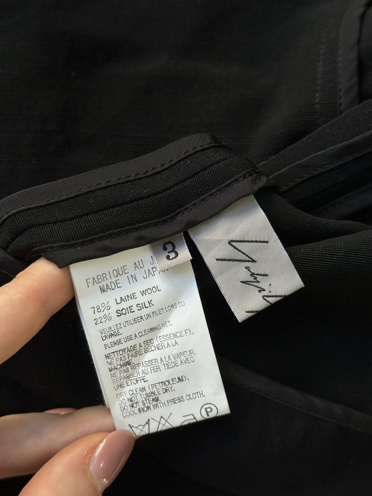 Vintage × Yohji Yamamoto Rare🖤 Yohji Yamamoto 2009 Archive Black Zip Kimono Jacket Size M / US 6-8 / IT 42-44 - 14 Thumbnail