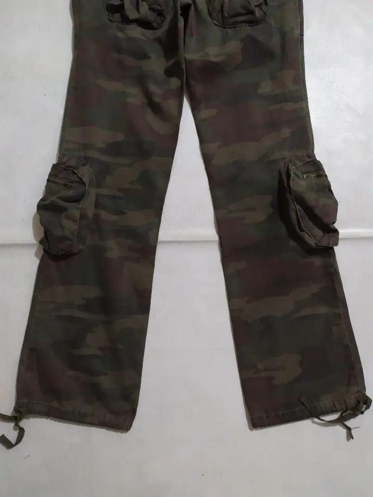 Japanese Brand Jouer Aux Echees Cargo Tactical Camo Pants Low rise Size US 28 / EU 44 - 7 Thumbnail