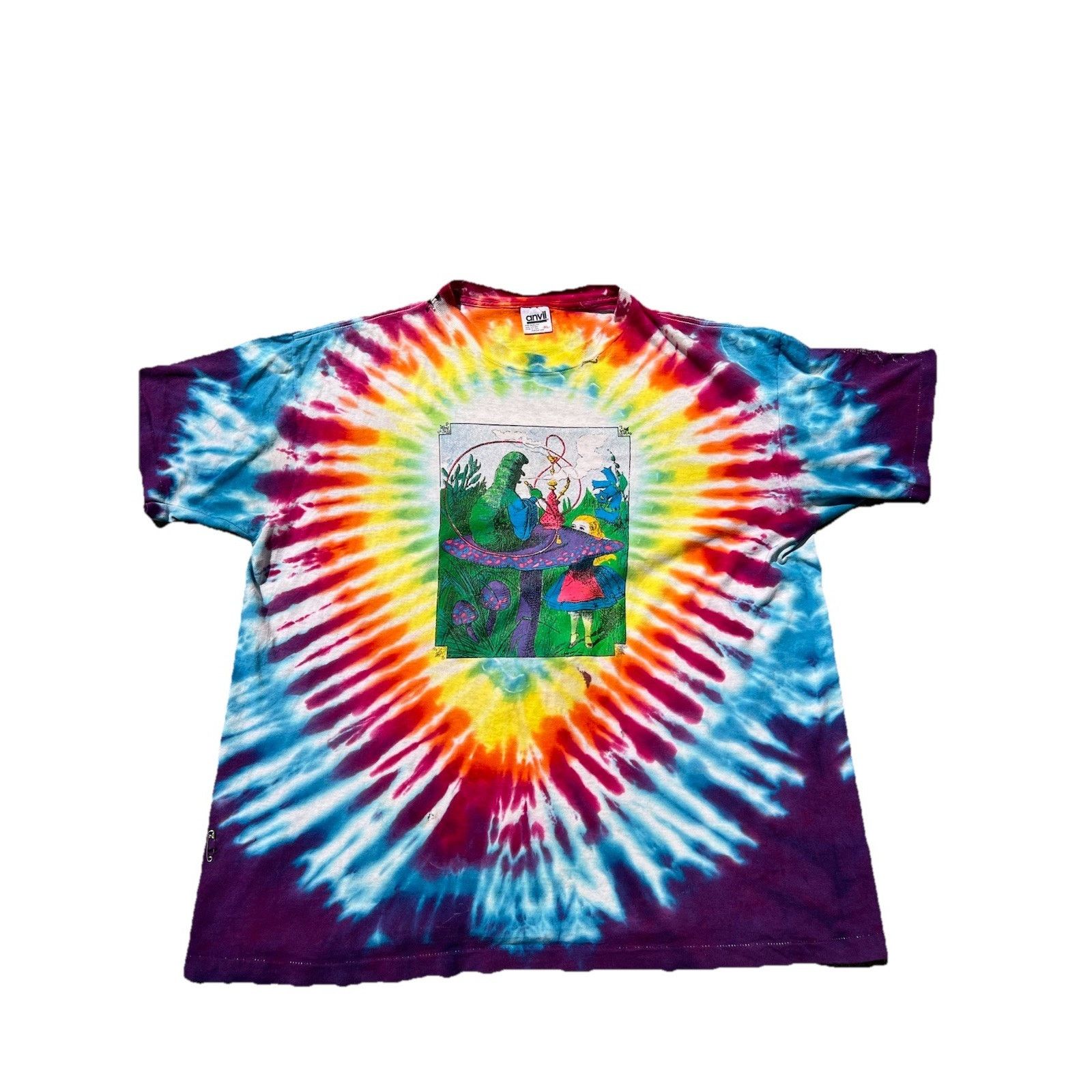 Anvil × Vintage Vintage 1986 Alice In Wonderland Tee XL Single Stitch Size US XL / EU 56 / 4 - 1 Thumbnail
