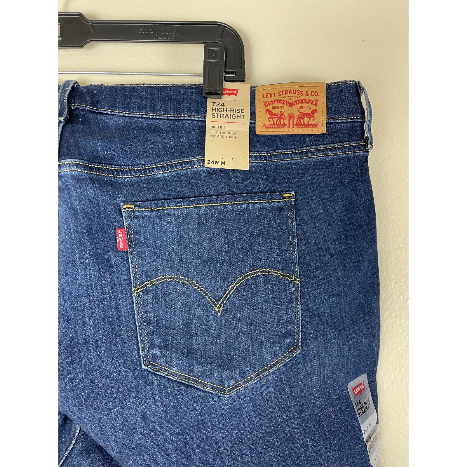 Levi's Levi's 724 High-Rise Straight Jeans - 24W NWT Size 24" / US 00 / IT 34 - 10 Thumbnail