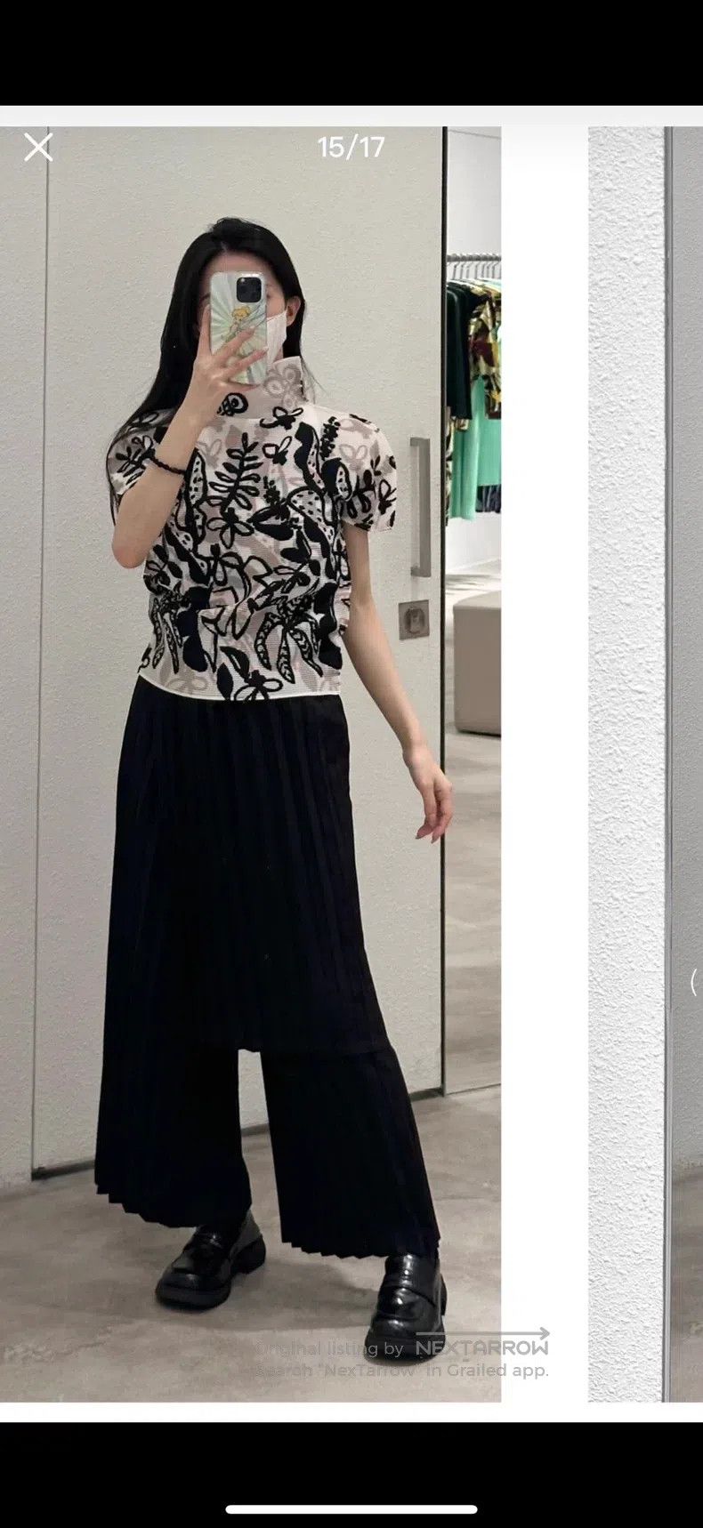 Issey Miyake Issey Miyake size:one size Black Short Sleeve Size XXS / US 00 / IT 34 - 6 Thumbnail