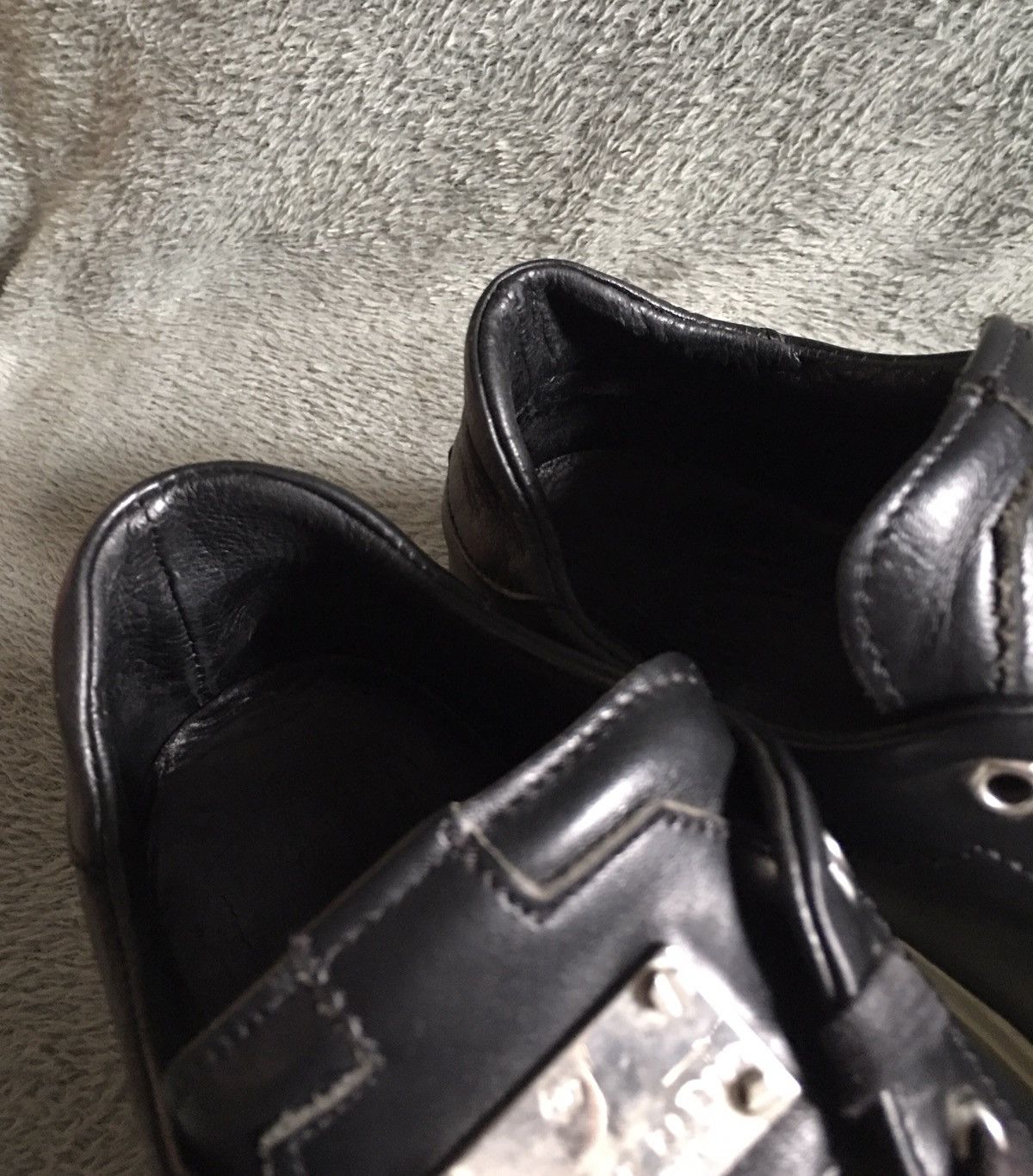 Philipp Plein Philipp Plein Black Leather Low-top Sneakers EU 41 Size US 8 / EU 41 - 11 Thumbnail