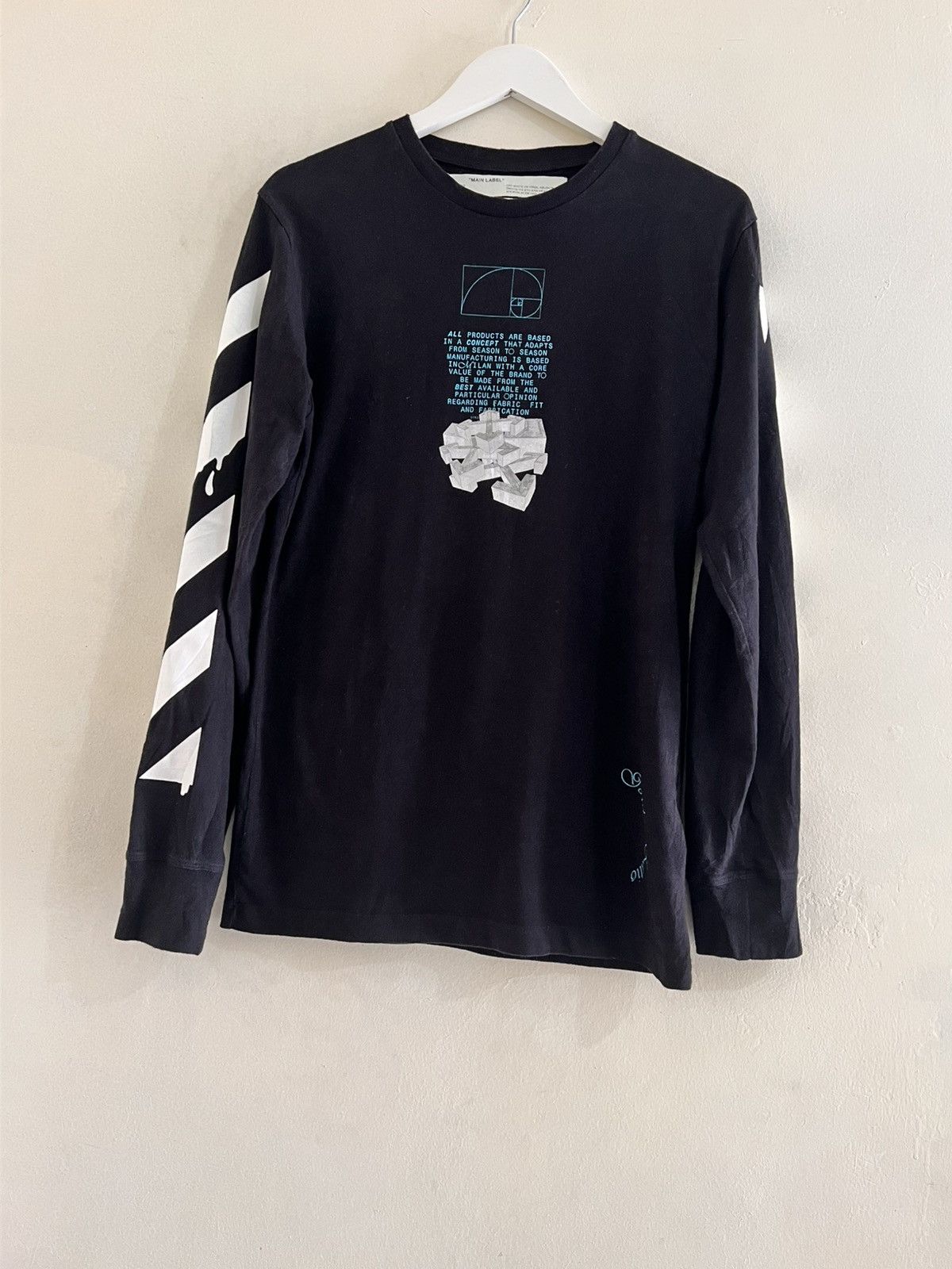Off-White Golden Ratio T-shirt Arrow Logo Diagonals Tee SS20 Size US S / EU 44-46 / 1 - 2 Thumbnail