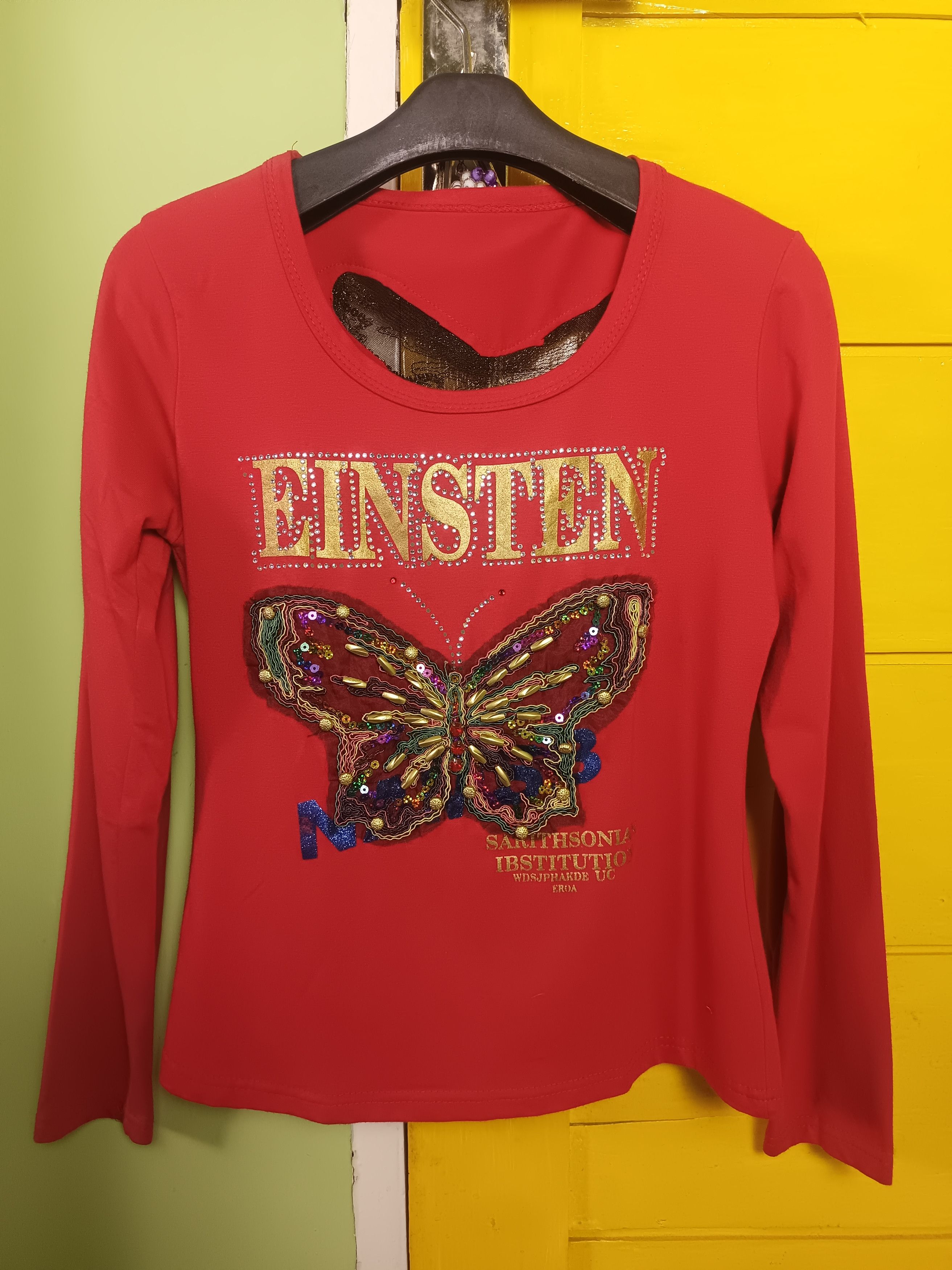 Beauty Beast × Hysteric Glamour × Japanese Brand EINSTEN Rhinestone Butterfly Embroidery *NO TAG* Size US M / EU 48-50 / 2 - 10 Thumbnail