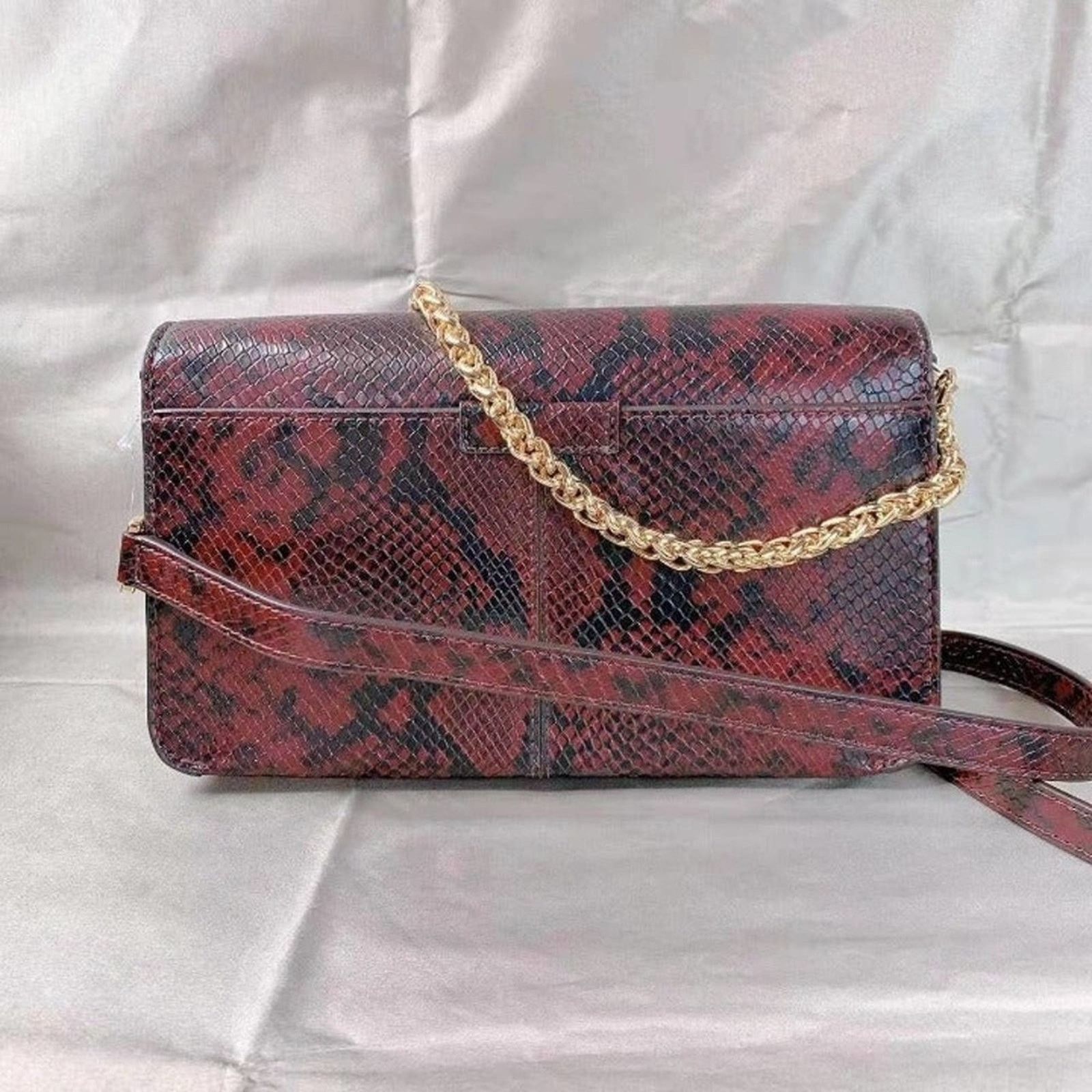 Michael Kors MICHAEL KORS 35F1G6SL3G SONIA MD SNAKE EMBOSSED SHOULDER BAG Size ONE SIZE - 3 Thumbnail
