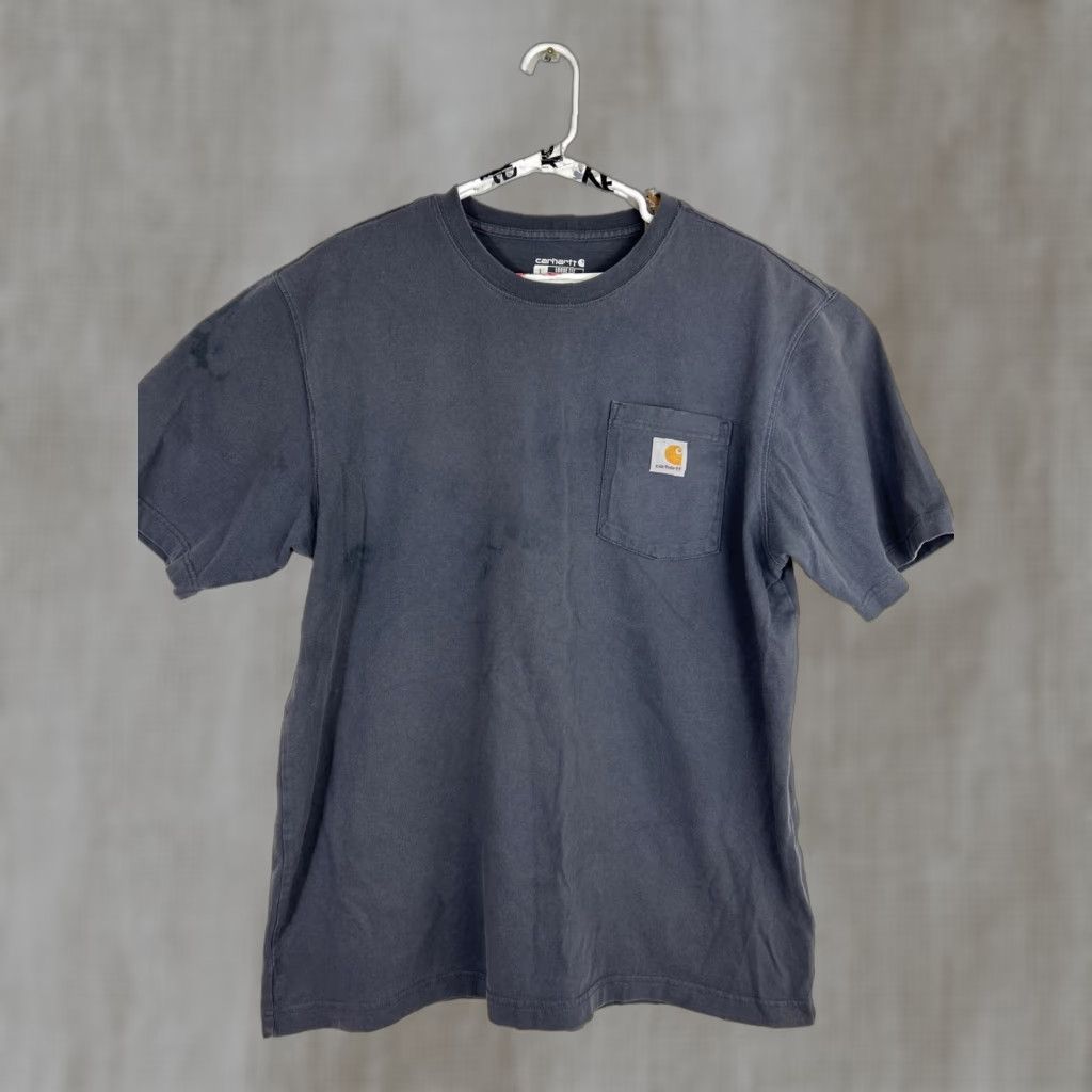 Carhartt VINTAGE Carhartt T-Shirt (Men) Gray Pocket Tee Work Wear Loose Fit Large L Short Sleeve Mens Size US L / EU 52-54 / 3 - 1 Thumbnail