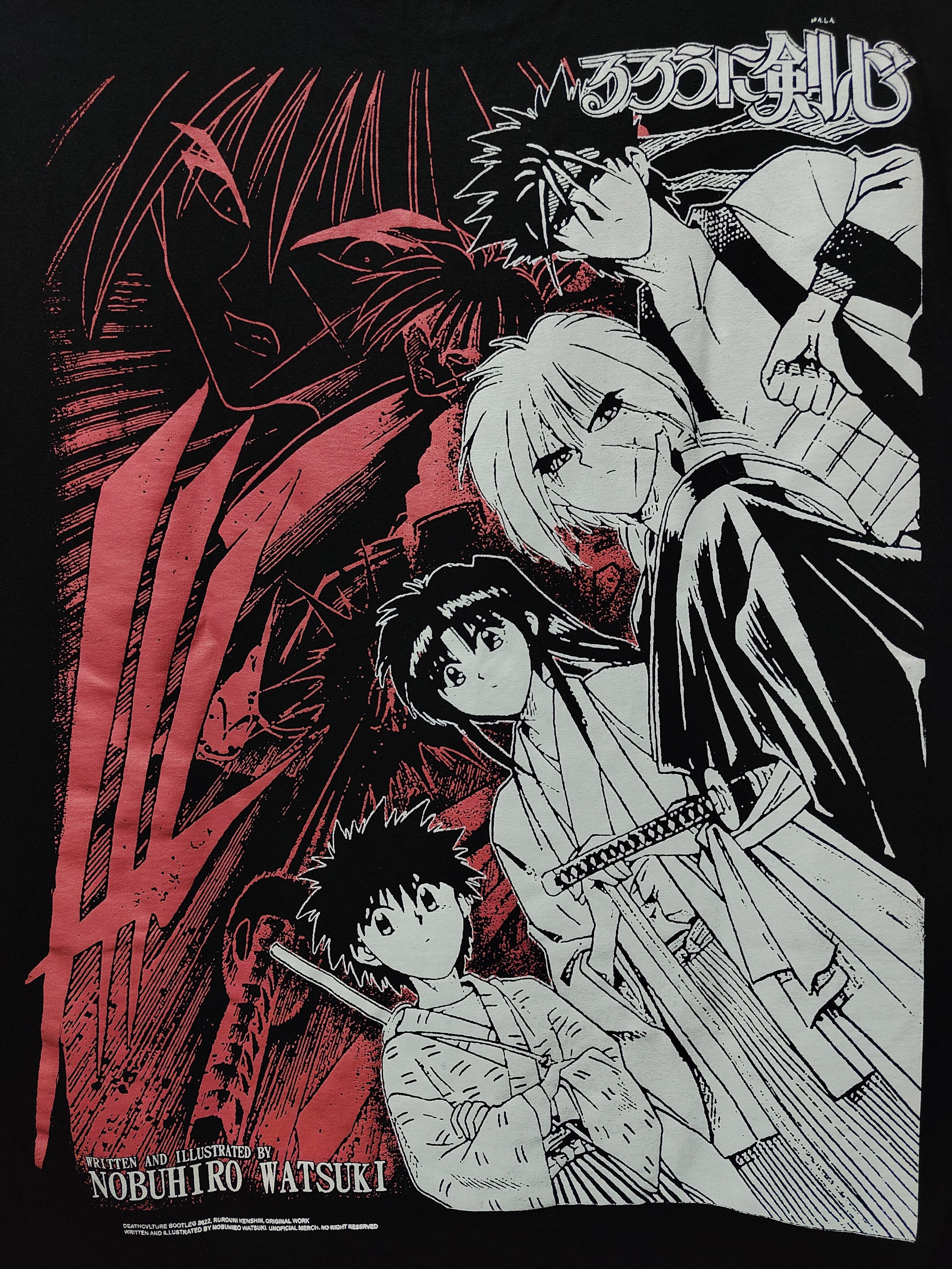 Anime Samurai X Kenshin Himura T-shirt Size US XL / EU 56 / 4 - 5 Thumbnail