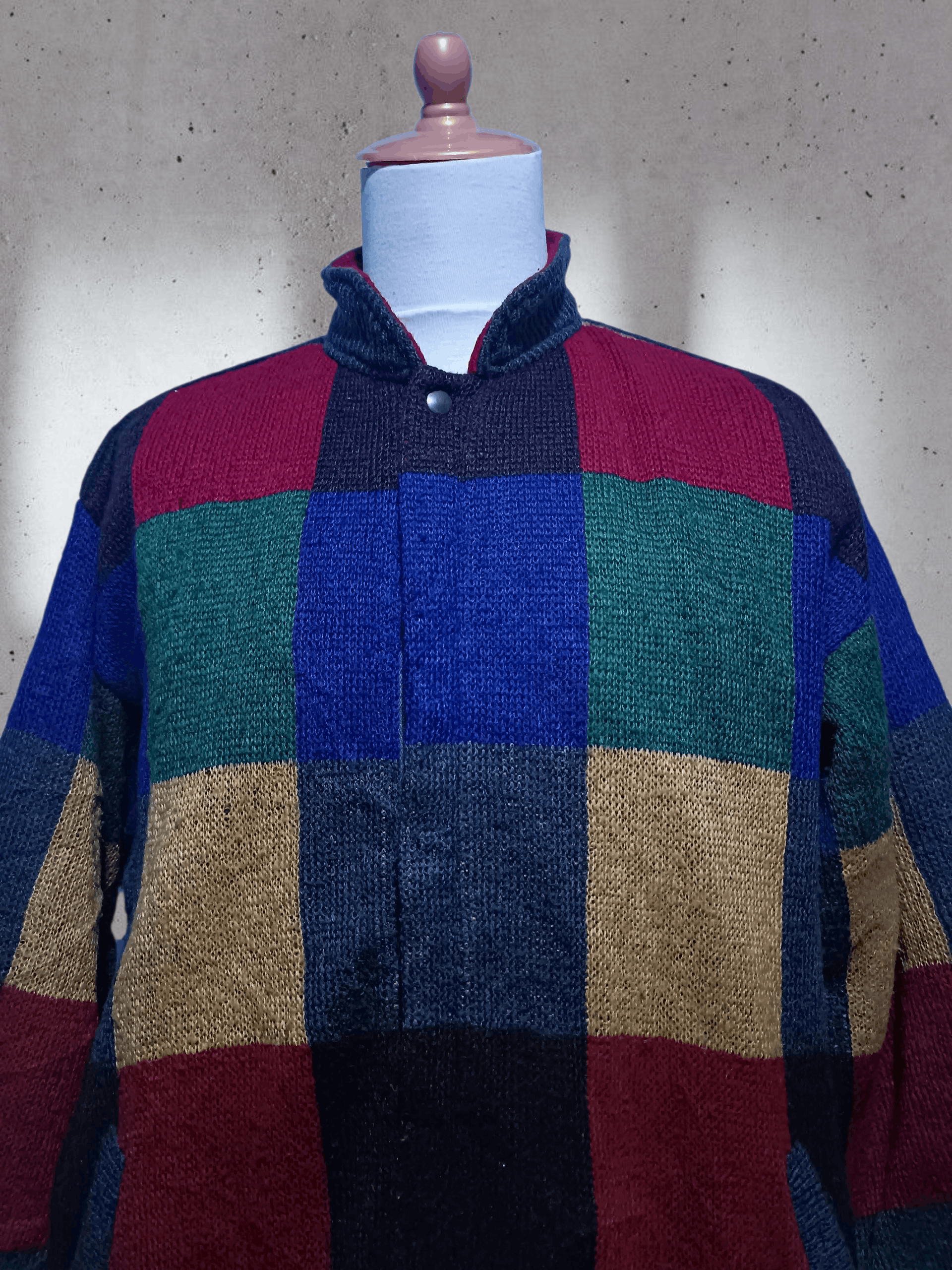 Other Vintage Knit Patchwork Multi Colour Size US L / EU 52-54 / 3 - 3 Thumbnail