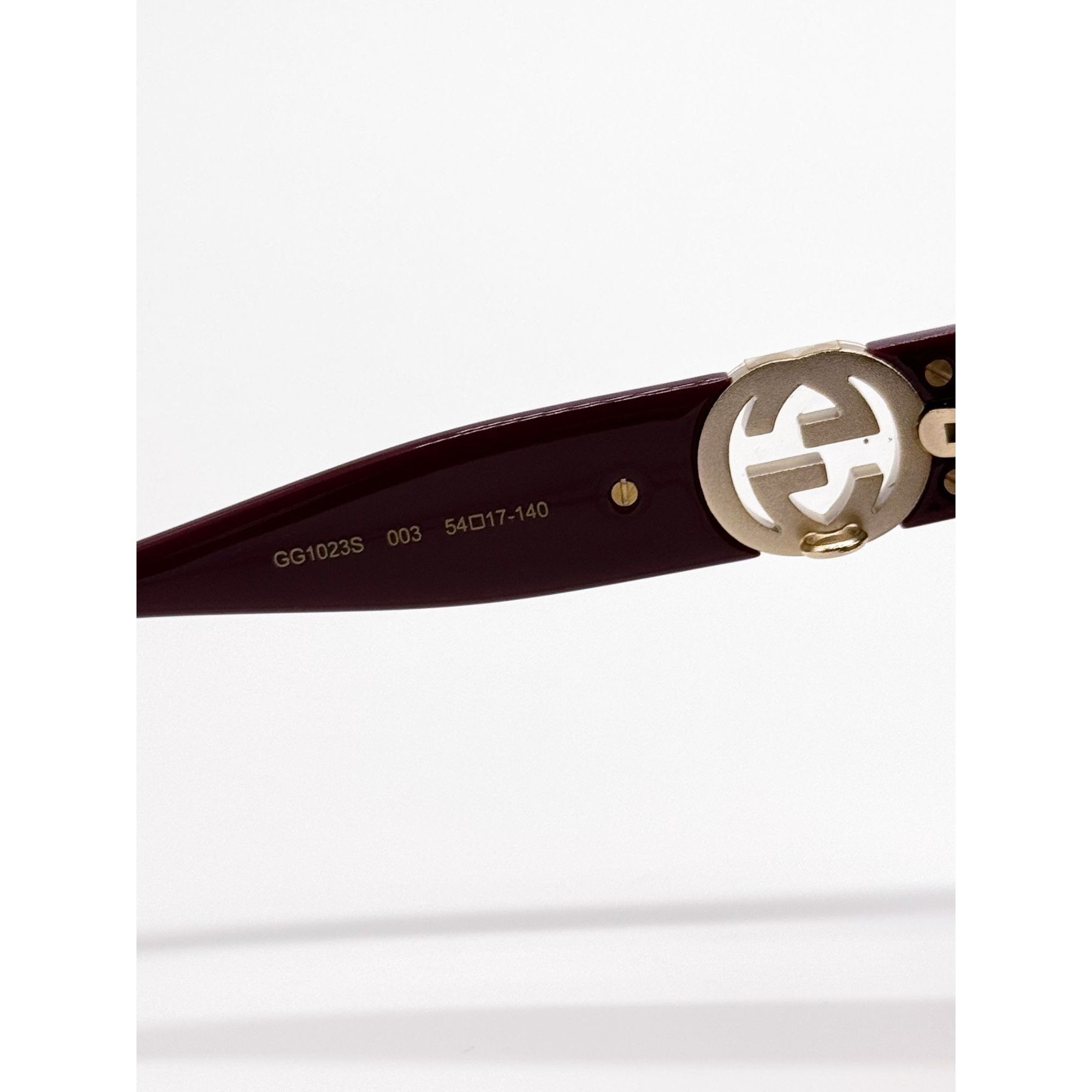 Gucci NEW GUCCI SUNGLASSES GG1023S 003 HAVANA/BURGUNDY WOMEN Size ONE SIZE - 9 Thumbnail