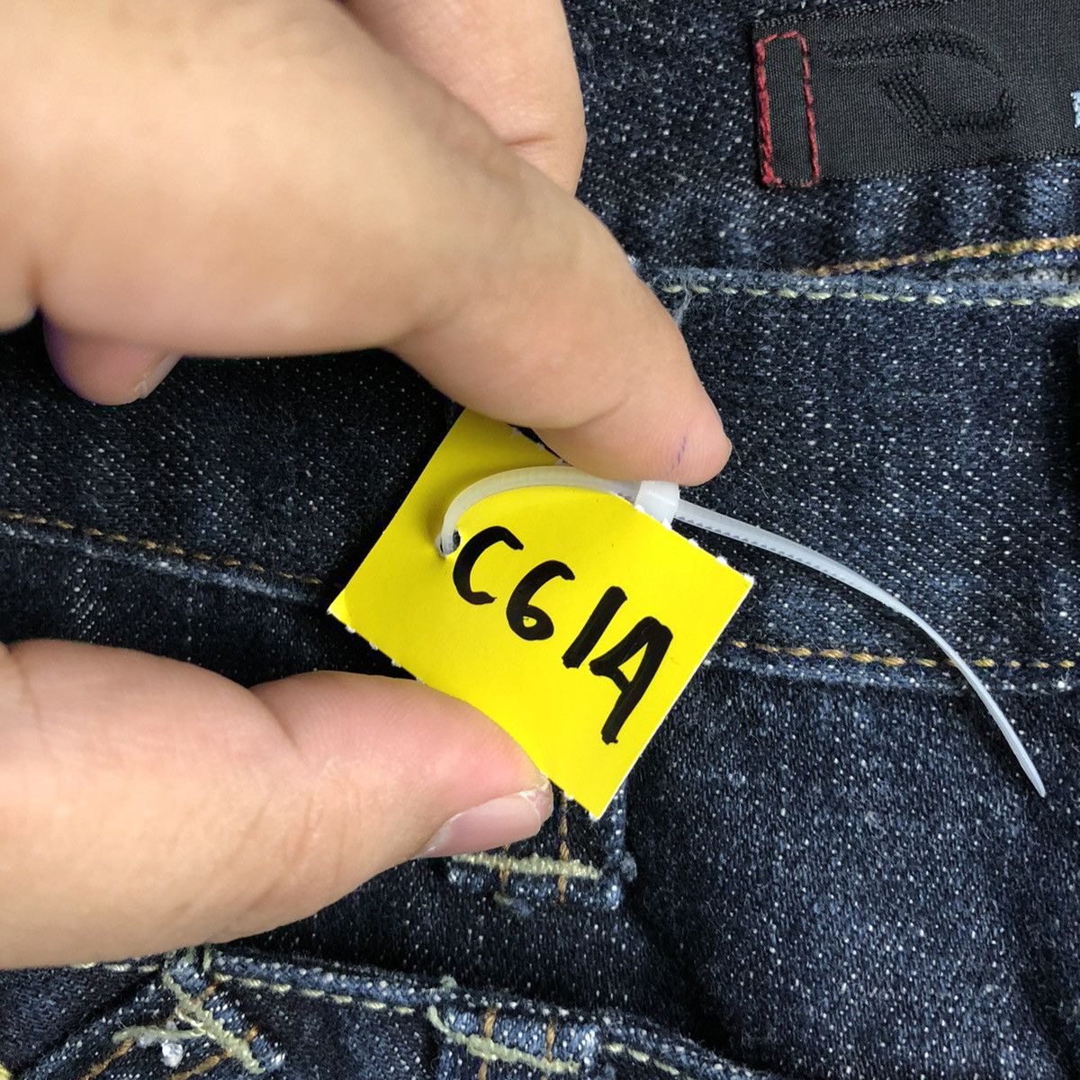 Japanese Brand DL Dani Nate double waist Black Denim Pants #C614 Size US 29 - 9 Thumbnail