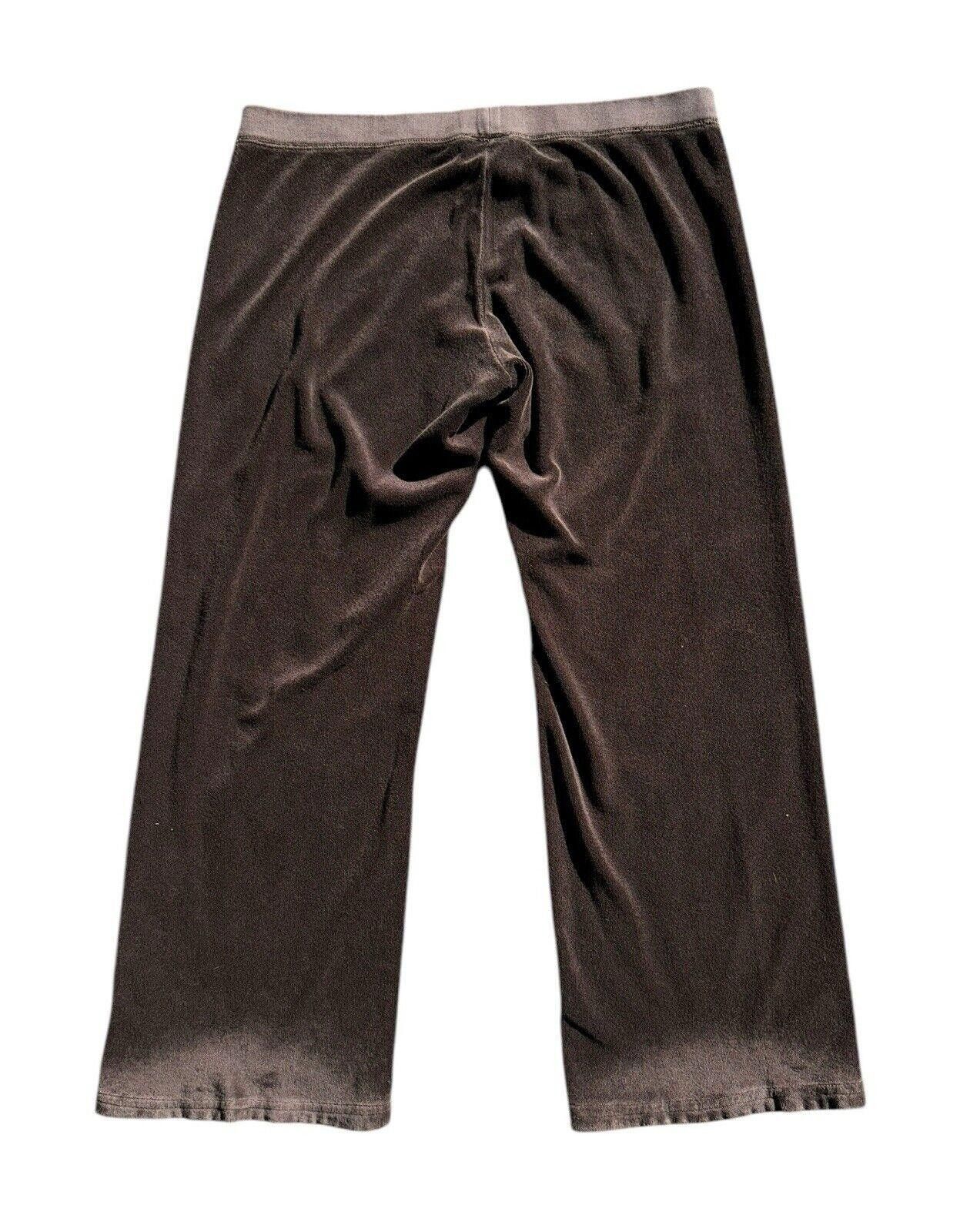 Juicy Couture Jeans VTG Y2K Juicy Couture Velour Track Pants Low Rise Sz L Size 36" / US 14 / IT 50 - 2 Thumbnail