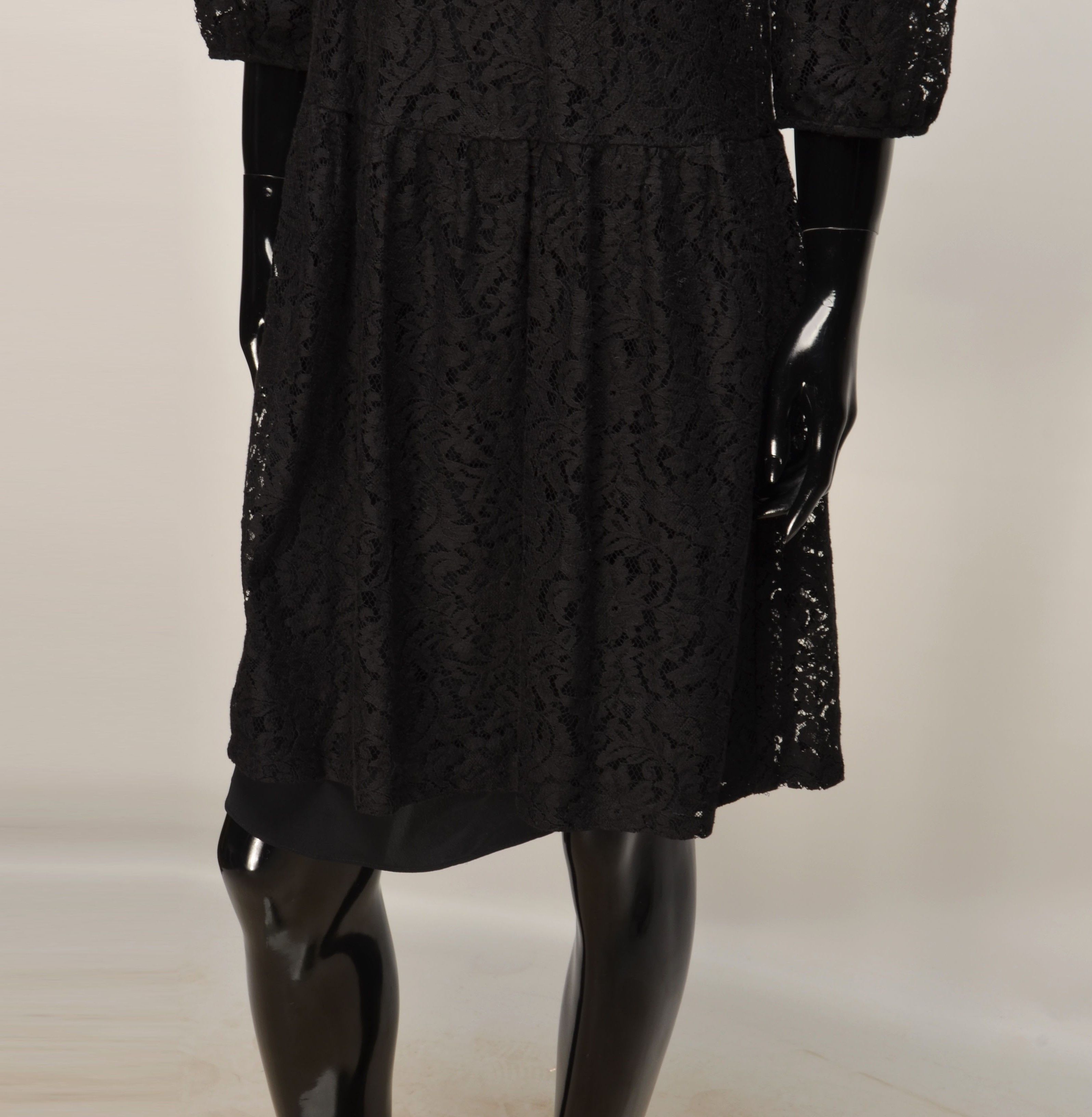 Max Mara Max Mara Lace Dress 3/4 Sleeve A-Line Elegant Cocktail Size S / US 4 / IT 40 - 3 Thumbnail