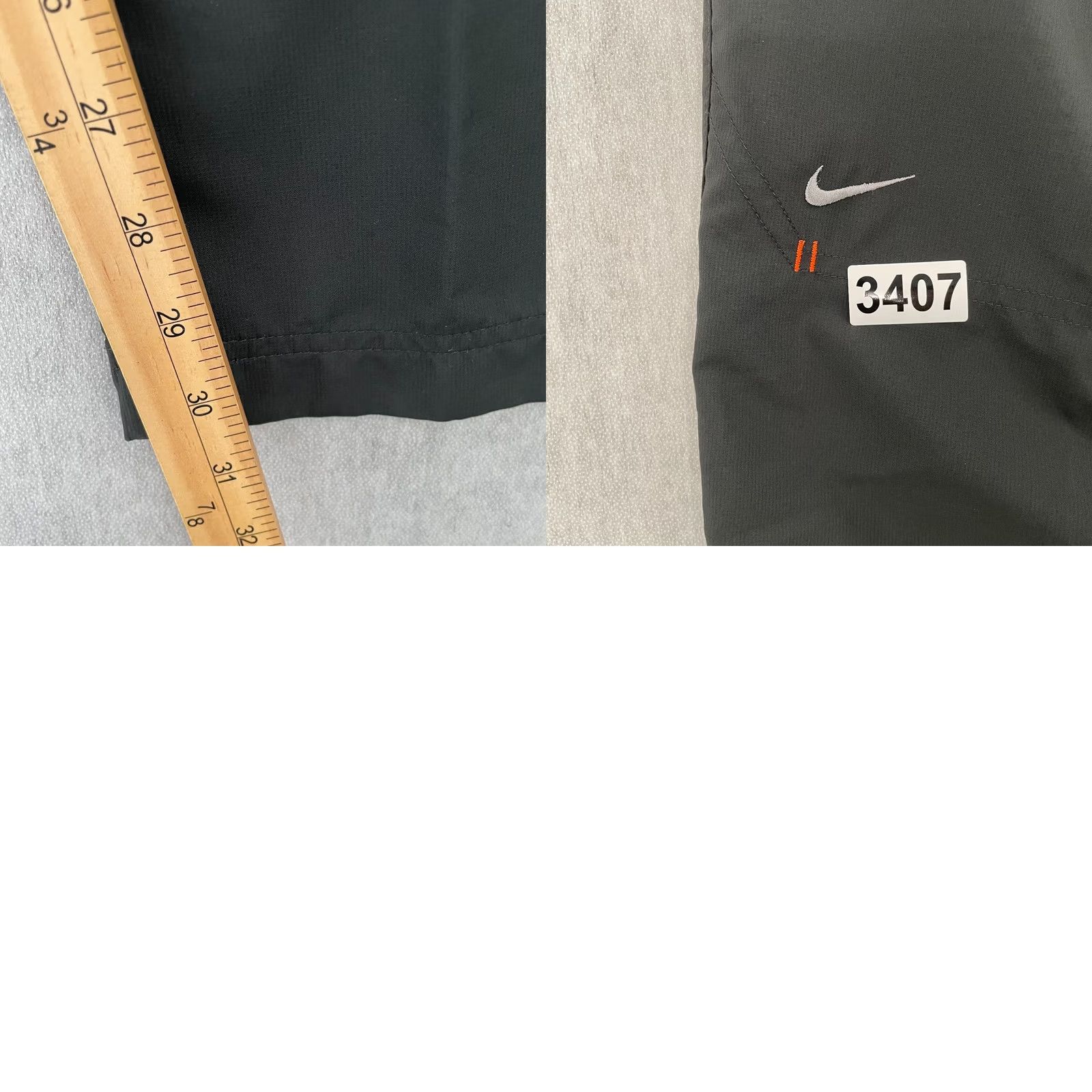Nike VINTAGE Nike Pants Adult Medium Black Swoosh Athletic Mens M Track Pants with Pockets Size US 31 - 9 Thumbnail