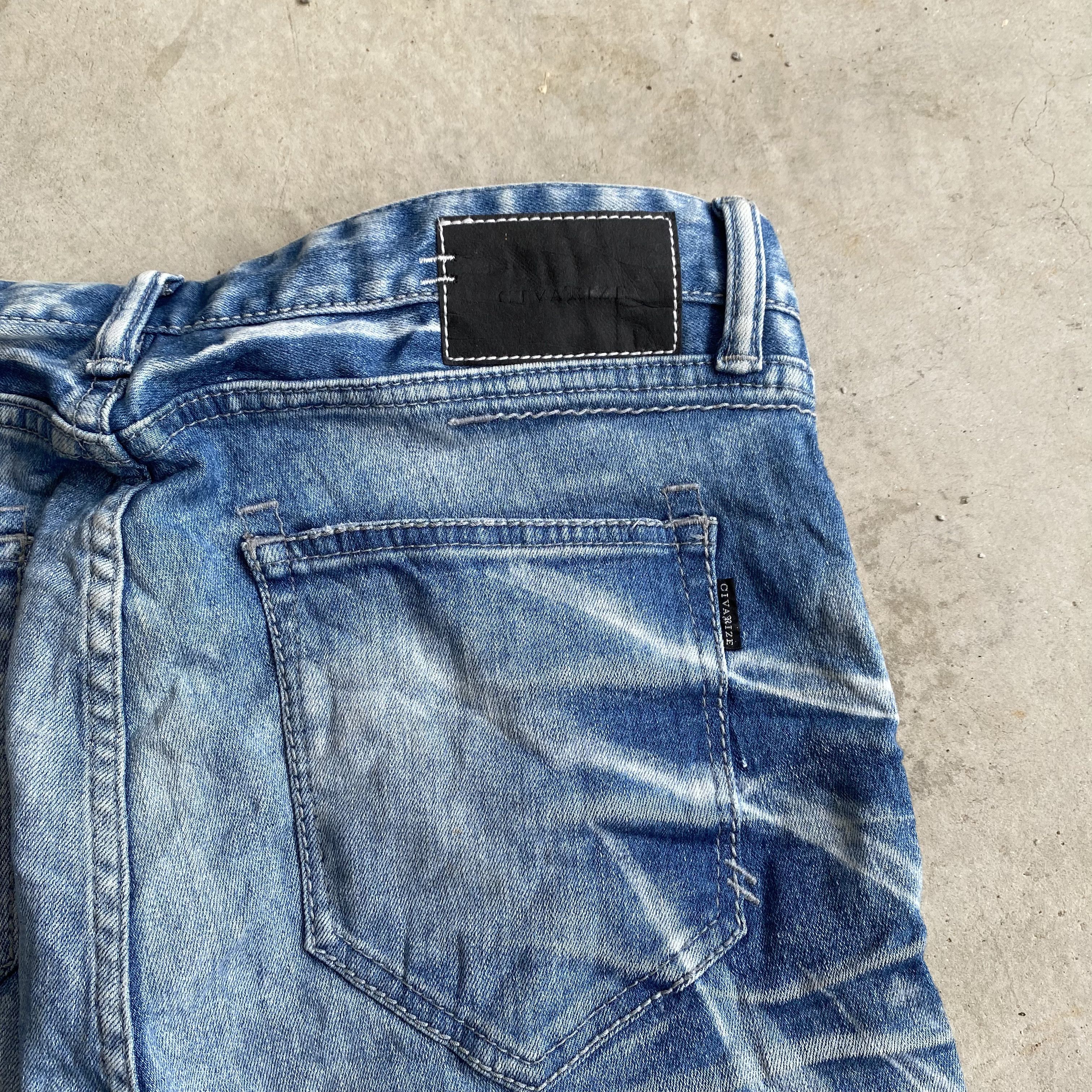 Le Grande Bleu (L.G.B.) Civarize Whisker Flare Claw Mark Jeans Size US 30 / EU 46 - 9 Thumbnail