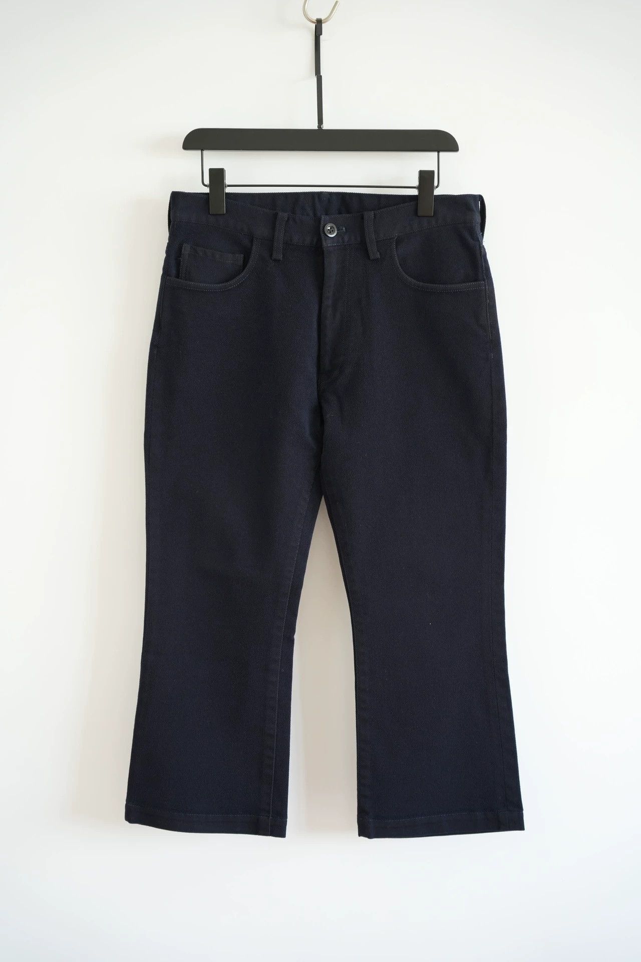 Yohji Yamamoto Yohji Yamamoto 04AW Navy Wool-Nylon Denim Jeans Size US 34 / EU 50 - 1 Thumbnail