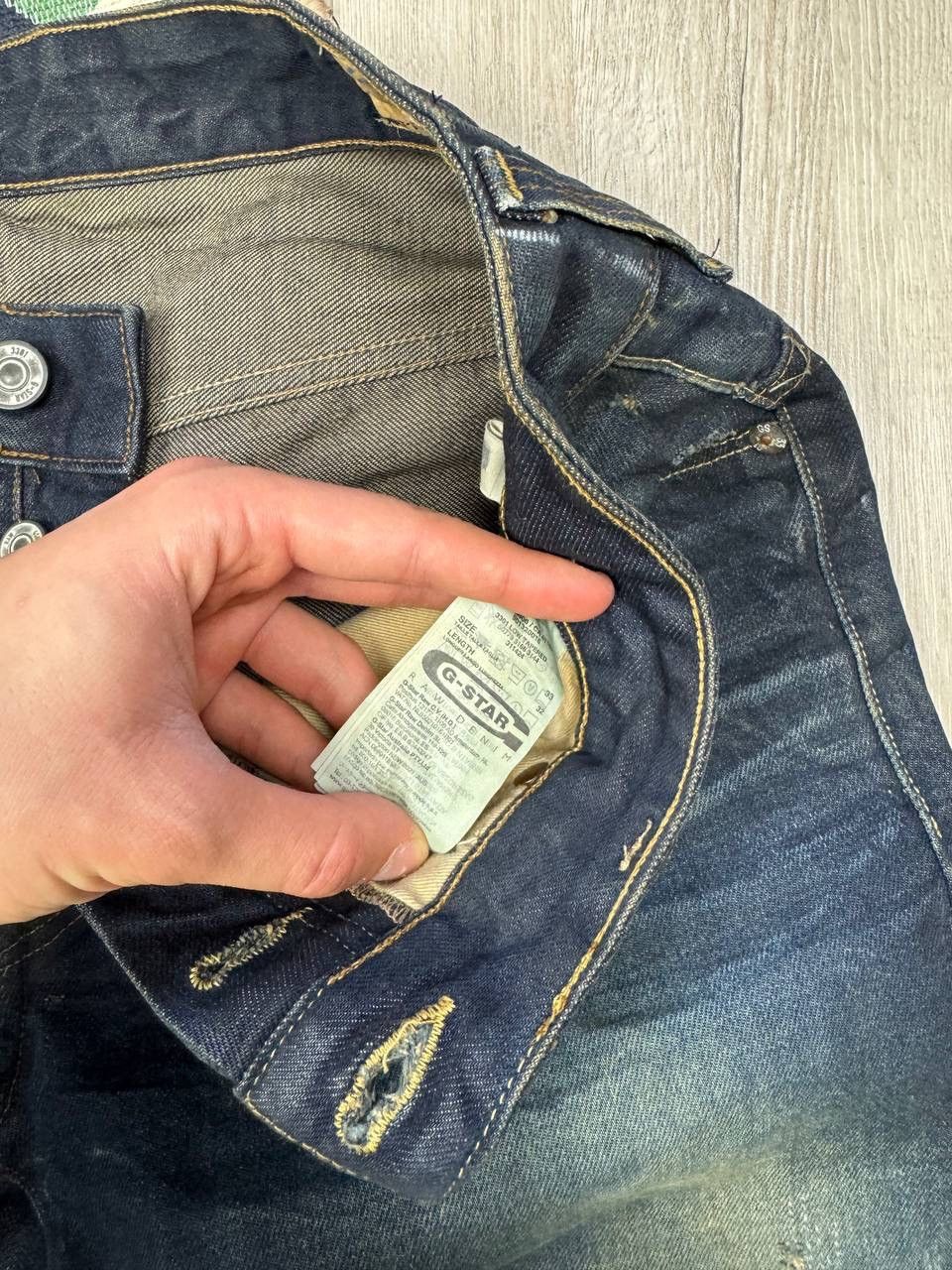 G-Star × Japanese Brand NEW!!! G Star 3301 Faded Distressed Rare Jeans Size US 33 - 7 Thumbnail