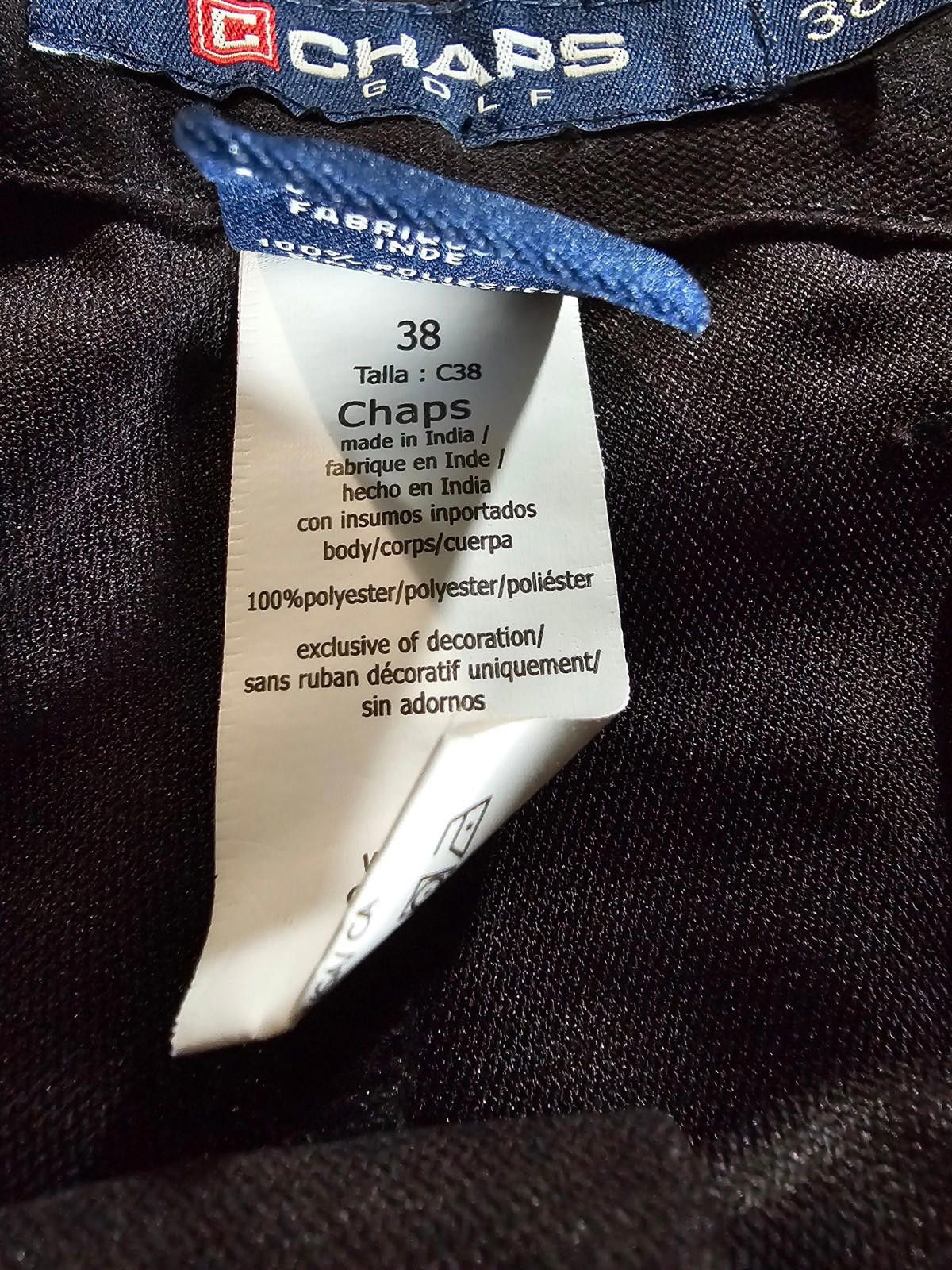 Chaps Men's Chaps Golf Shorts Black Size 38 Size US 38 / EU 54 - 3 Thumbnail
