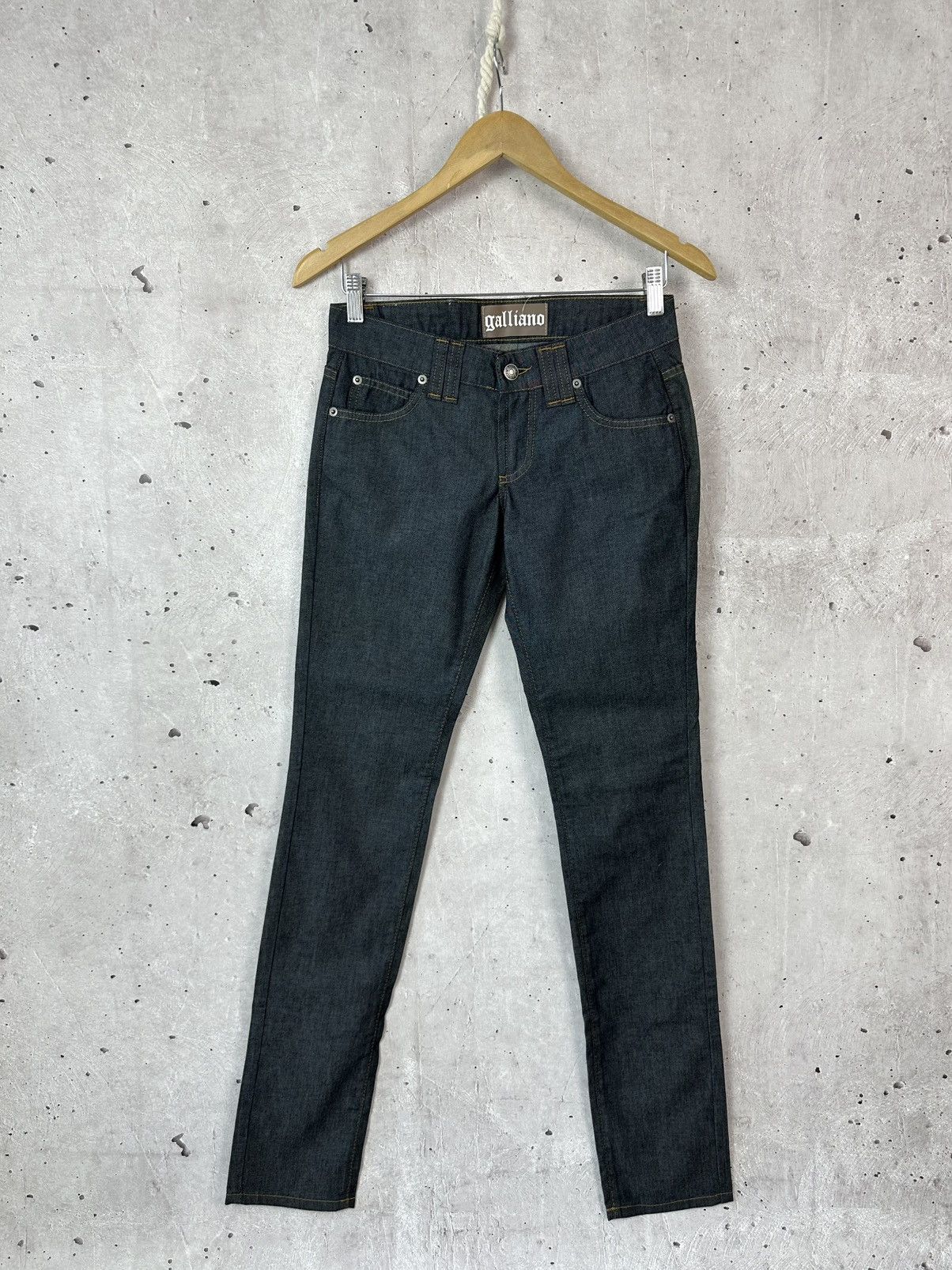 John Galliano NWT Galliano Vintage Made in Italy Dark Grey Women’s Jeans Size 26" / US 2 / IT 38 - 1 Thumbnail