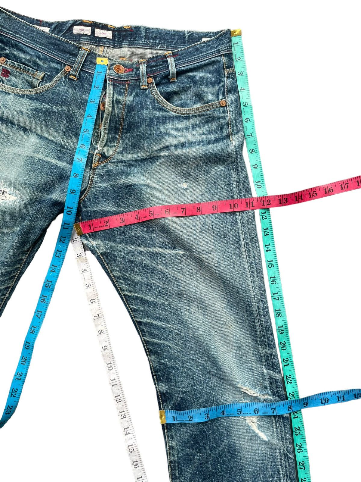 Paul Smith Red Ear Paul Smith Red Ear Faded Distresed Denim Size US 32 / EU 48 - 25 Thumbnail
