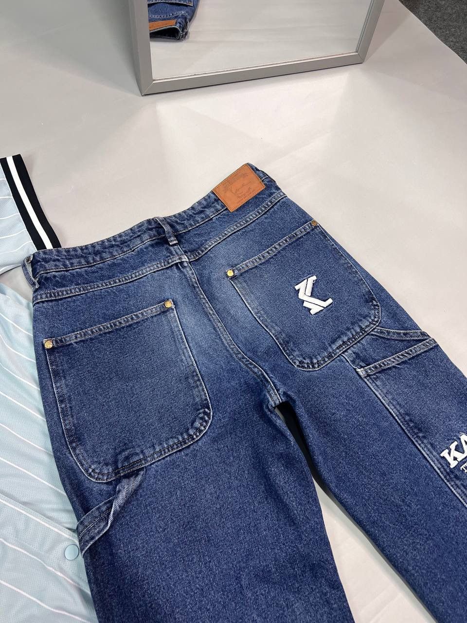 Karl Kani × Vintage Karl Kani Retro Baggy Workwear Jeans Size US 31 - 2 Thumbnail
