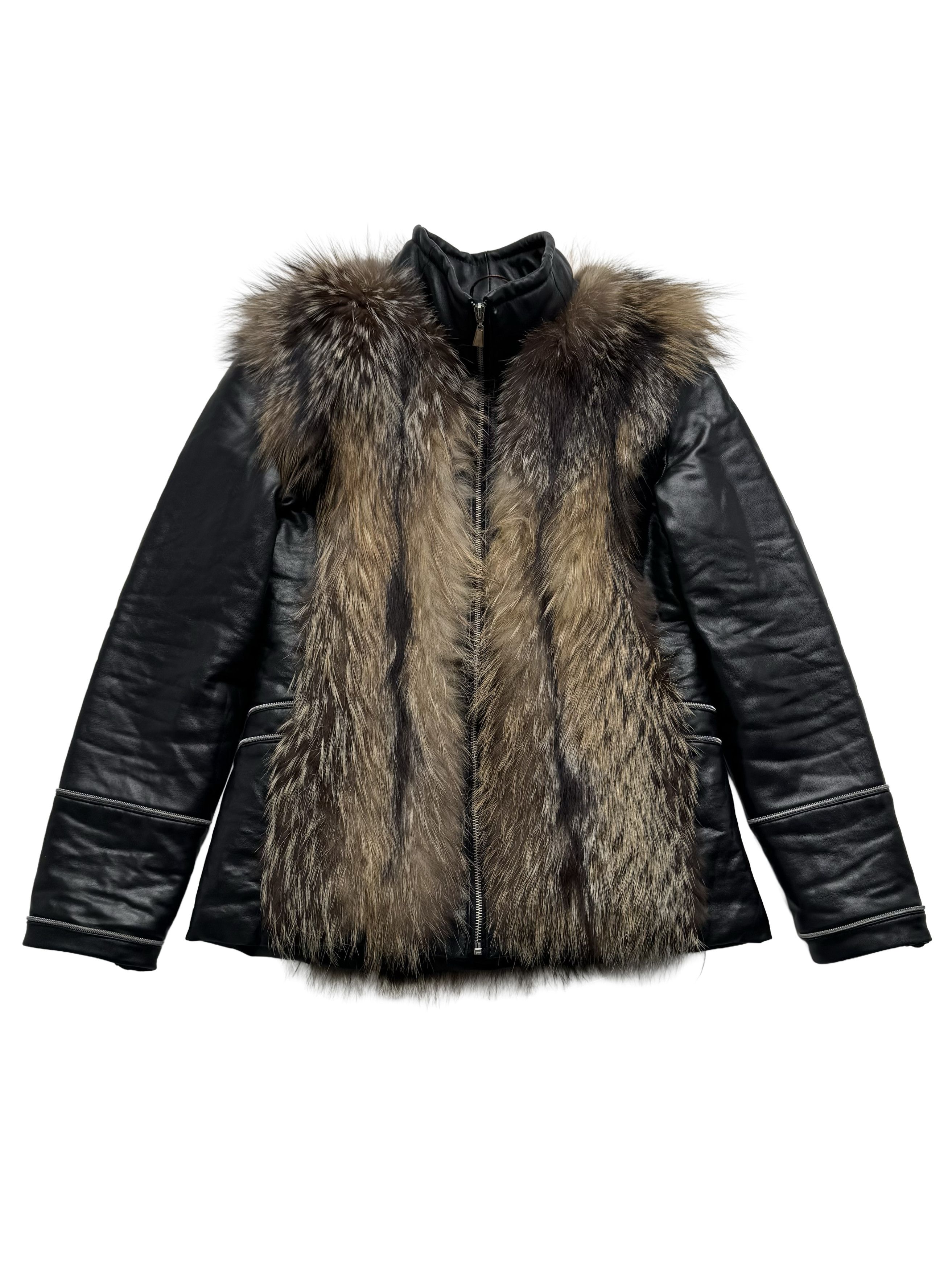 Vintage Vintage Jacket With Real Fur Details Size M / US 6-8 / IT 42-44 - 5 Thumbnail