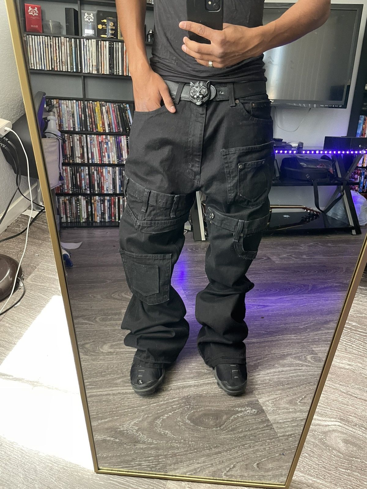 Other Black on Black Multi Pocket Denim Size US 32 / EU 48 - 3 Thumbnail