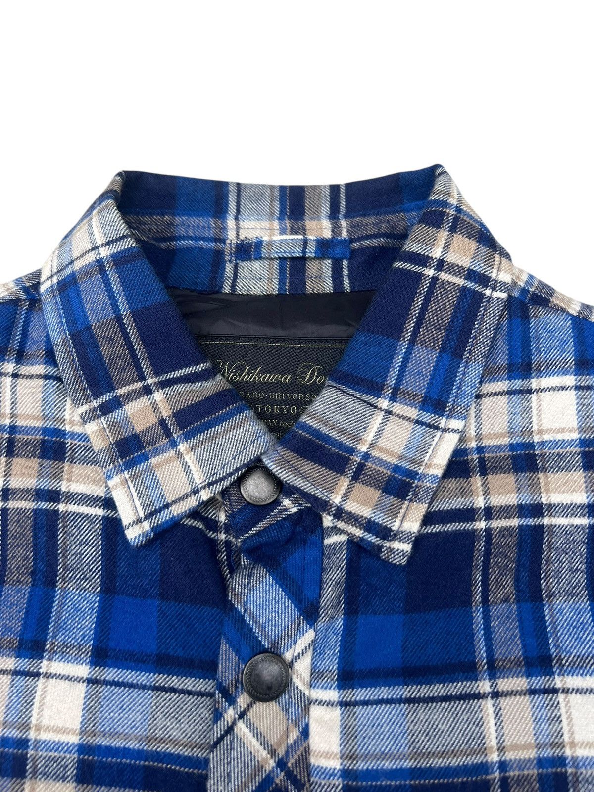 Full Count & Co. Nishikawa Down Feather Flannel Jacket Shirt Size US M / EU 48-50 / 2 - 11 Thumbnail