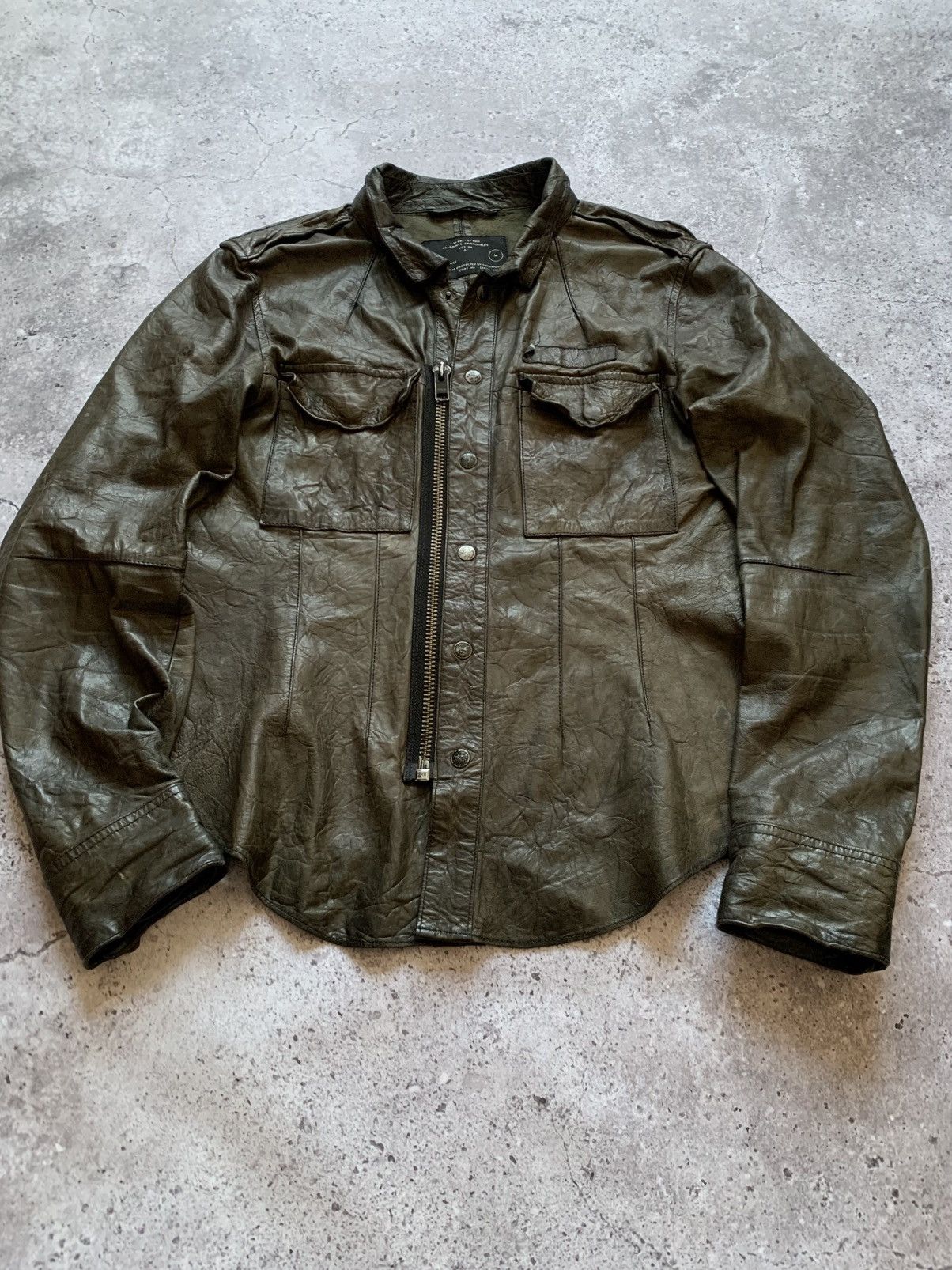 Allsaints 🔥ALLSAINTS AVANT GARDE OPIUM LEATHER JACKET Size US M / EU 48-50 / 2 - 4 Thumbnail