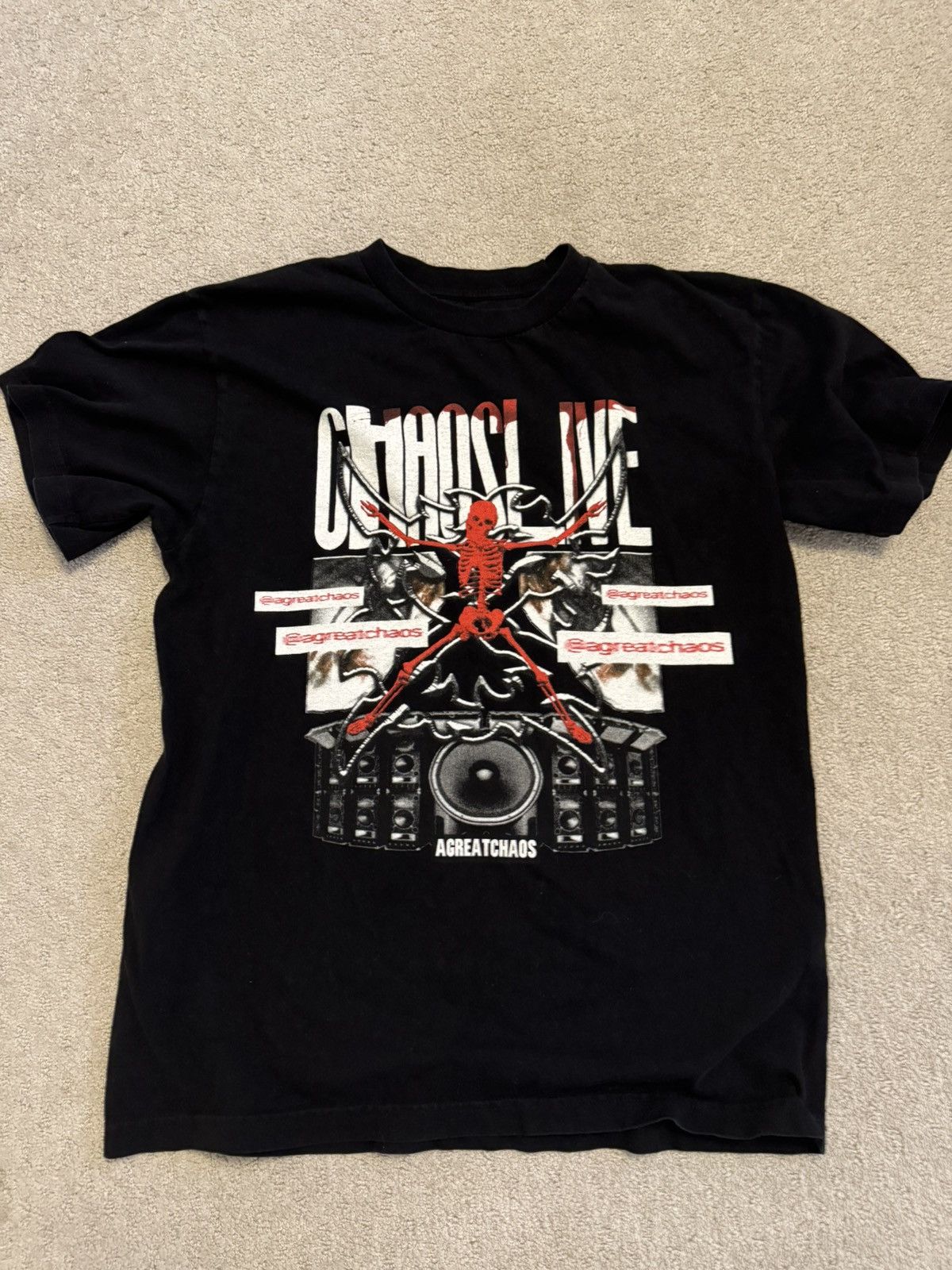 Ken Carson Ken Carson A Great Chaos Tour T-Shirt Size US M / EU 48-50 / 2 - 1 Thumbnail