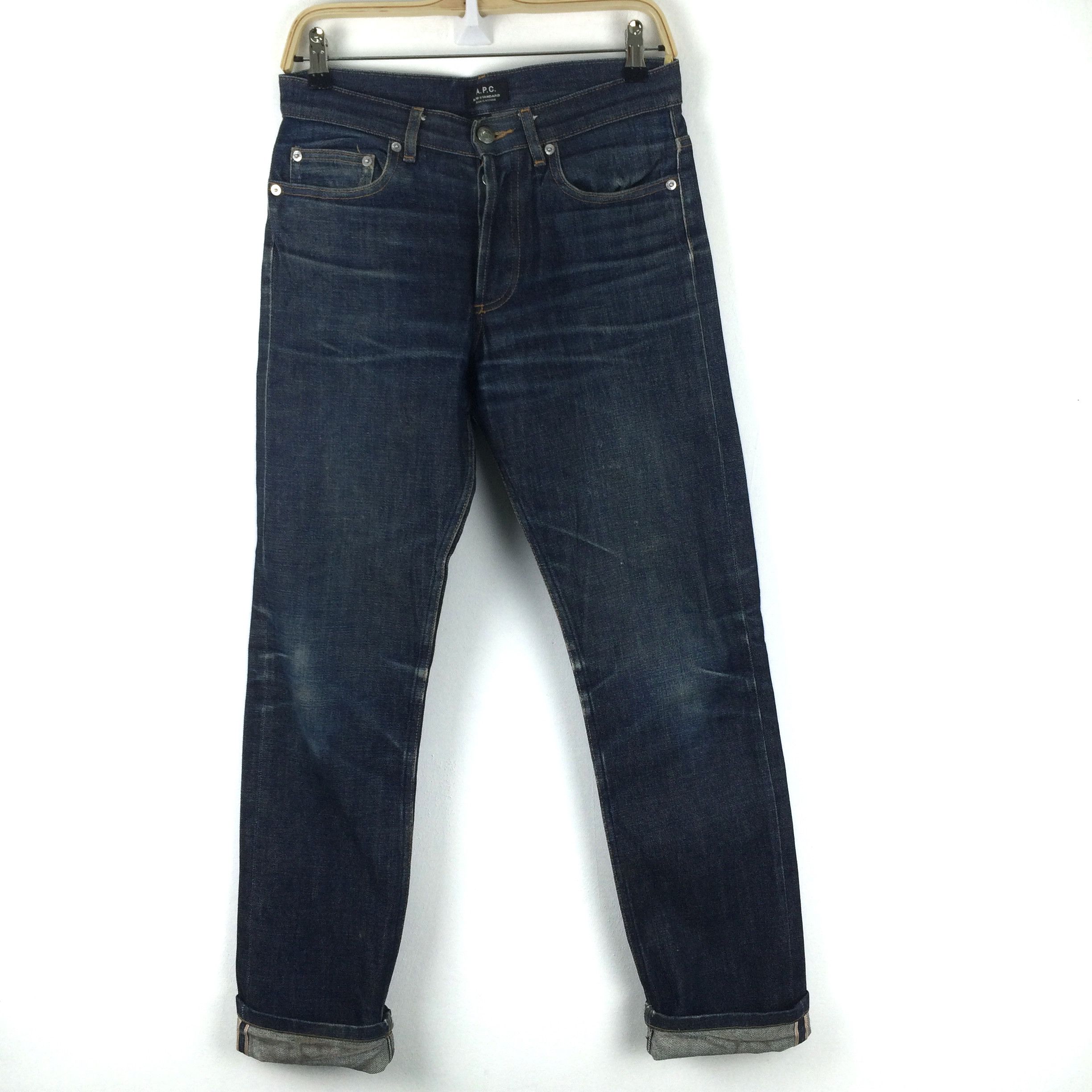 A.P.C. X176 A.P.C. SELVEDGE DISTRESSED JEANS BUTTON FLY Size US 31 - 1 Thumbnail