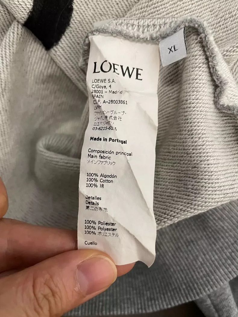 Loewe Loewe Grey embroidered Logo round neck sweater Size XL / US 12-14 / IT 48-50 - 3 Thumbnail