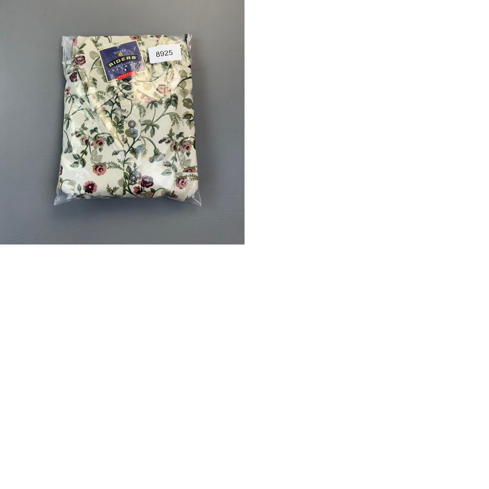 Vintage VINTAGE Riders Jeanswear Shirt Women's Small Beige Floral Print Deadstock 90s Size S / US 4 / IT 40 - 10 Thumbnail