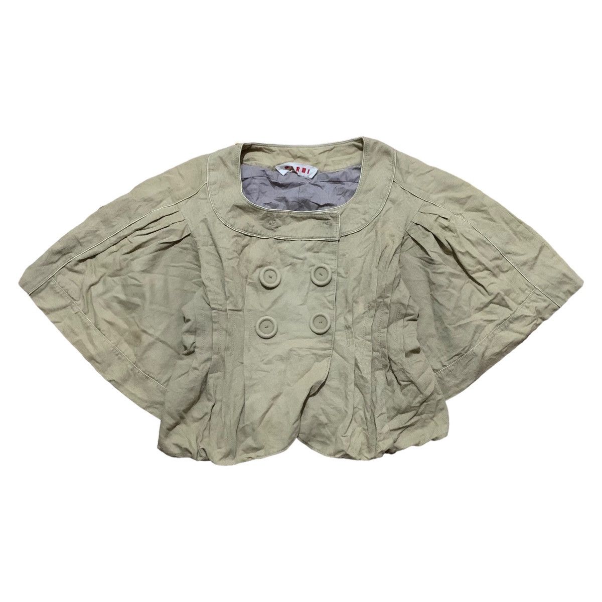Marni Marni Flare Hand Crop Jacket Size S / US 4 / IT 40 - 2 Thumbnail
