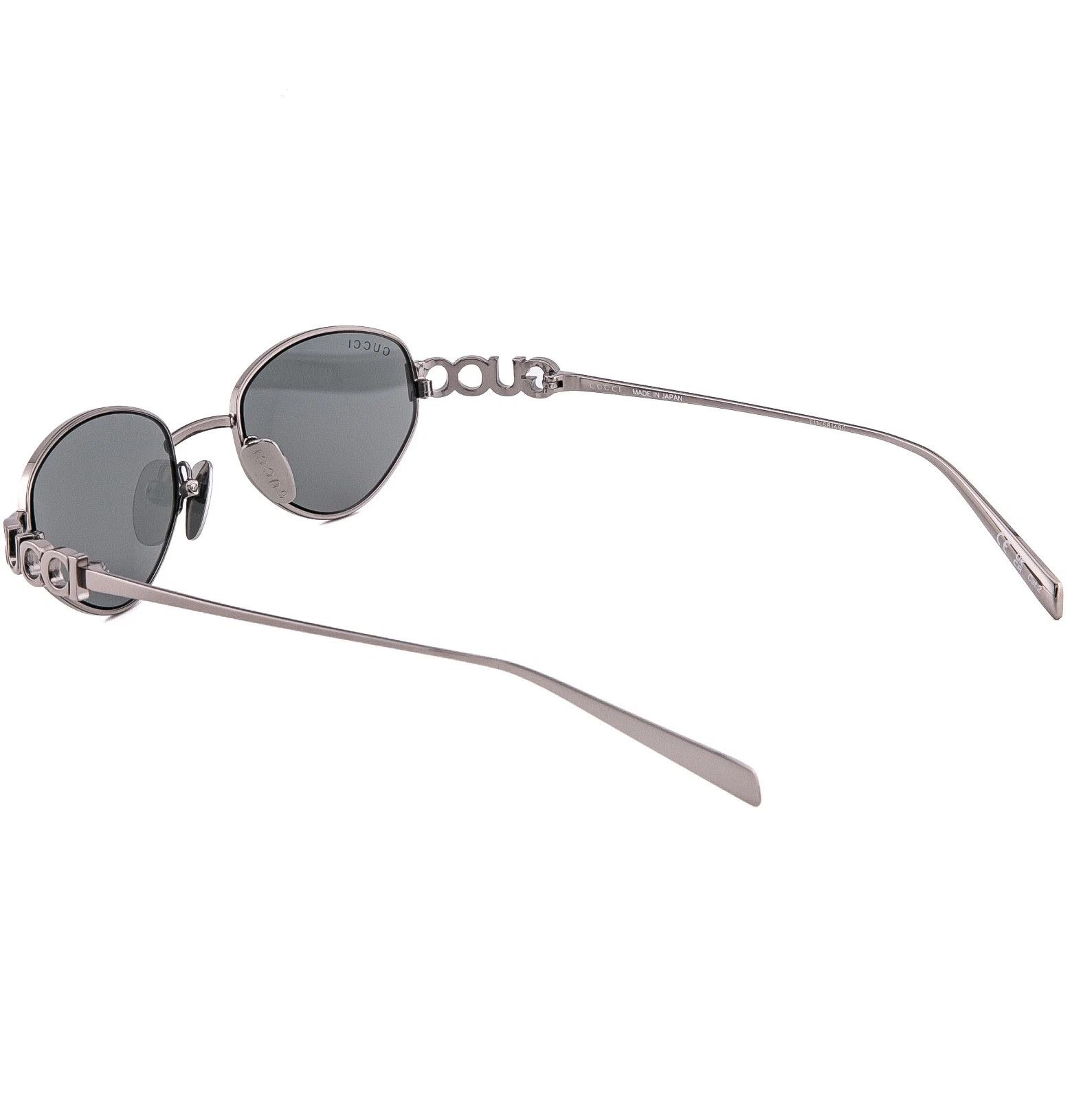 Gucci GUCCI 1935 Gg1935S Ruthenium Gray Logo Wrap Sunglasses 001 Size ONE SIZE - 4 Thumbnail