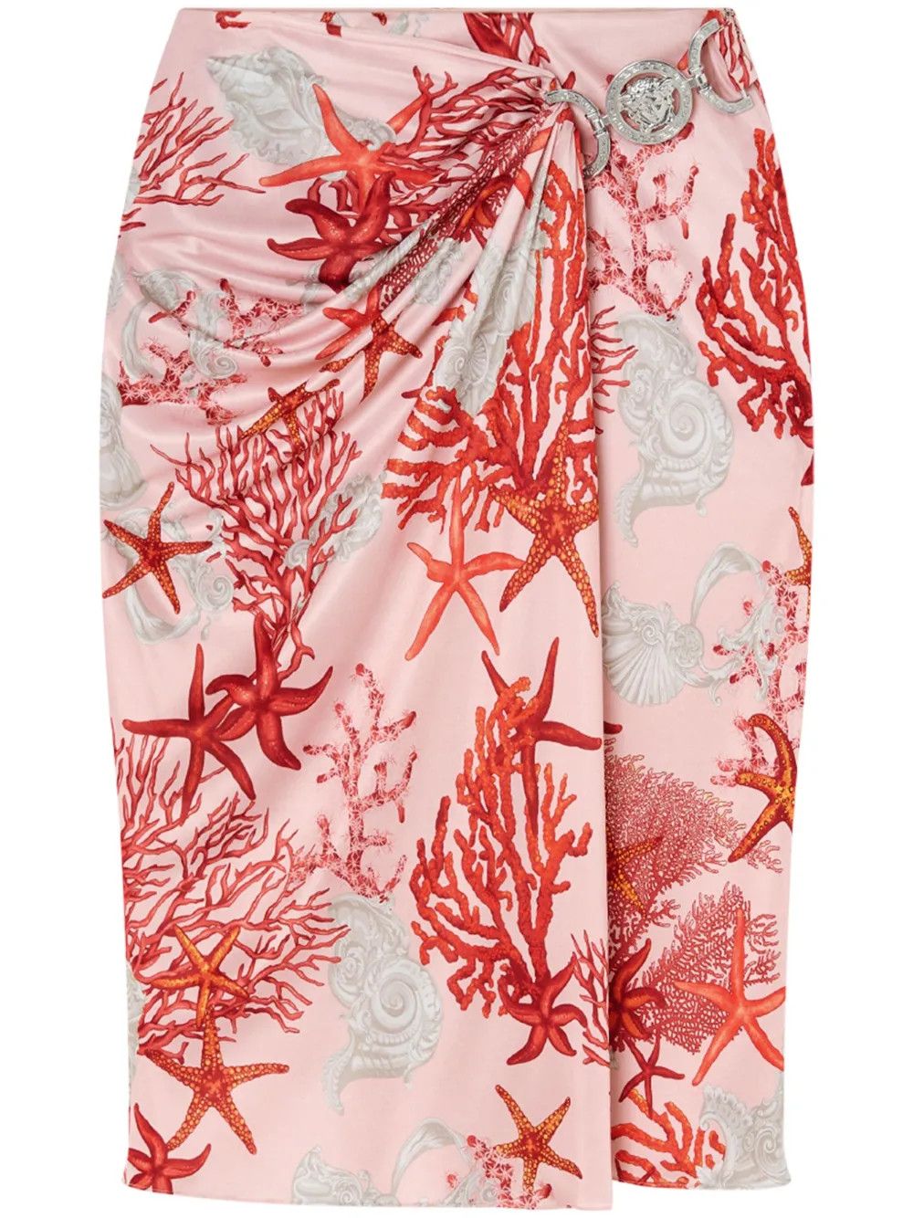 Versace o1y0226 Midi Skirt in Multicolor Size 26" / US 2 / IT 38 - 1 Thumbnail