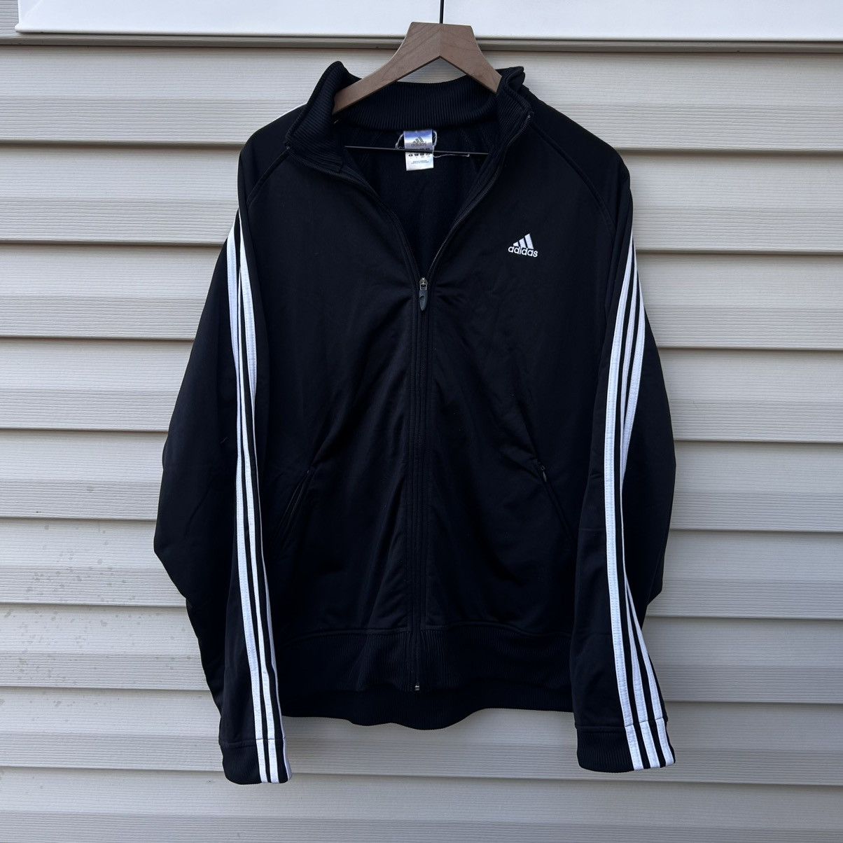Adidas × Vintage 2005 adidas black light zip up sweatshirt Size US L / EU 52-54 / 3 - 1 Thumbnail